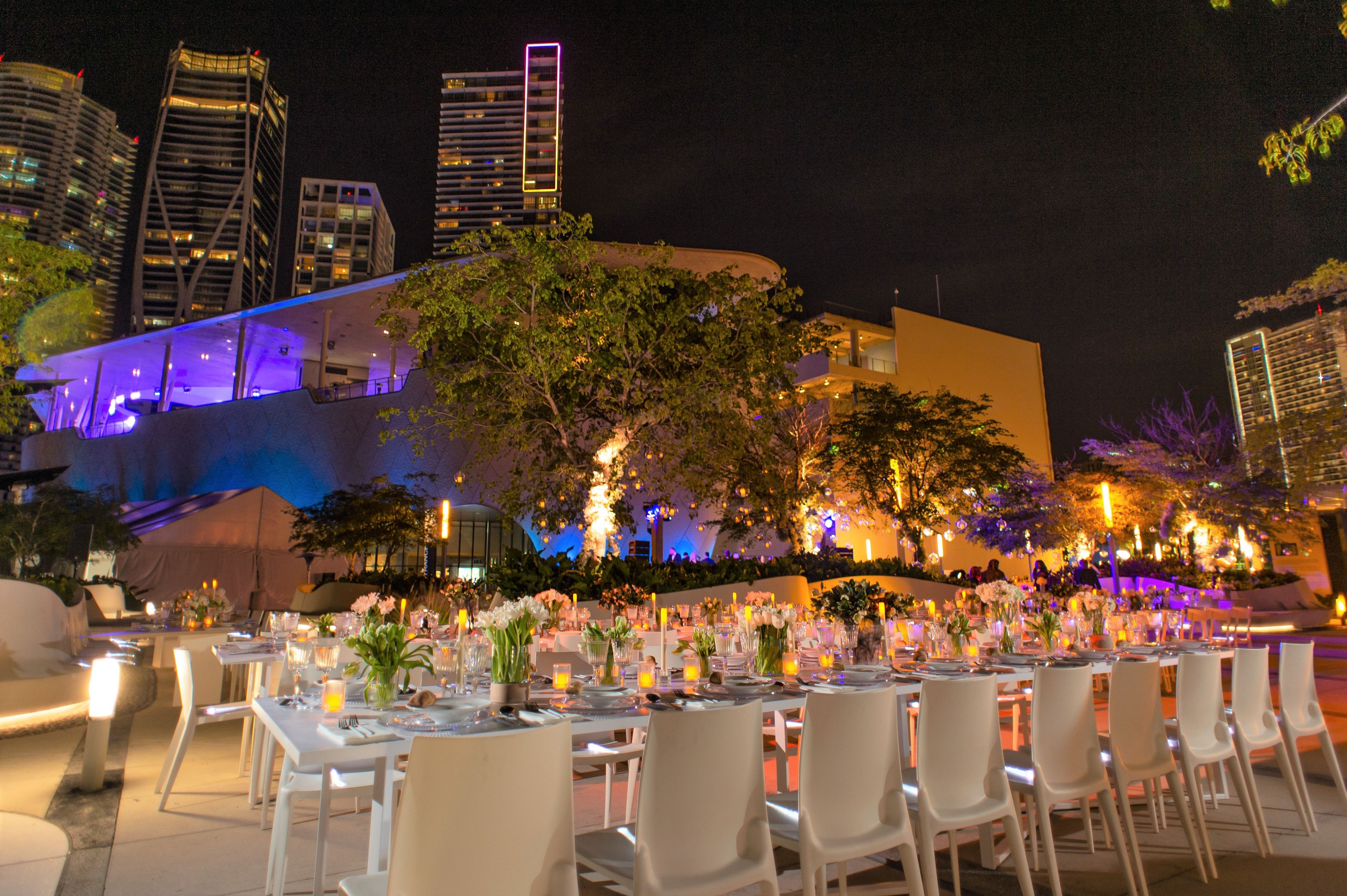 Museum Plaza, an event space at The Phillip and Patricia Frost Museum of Science