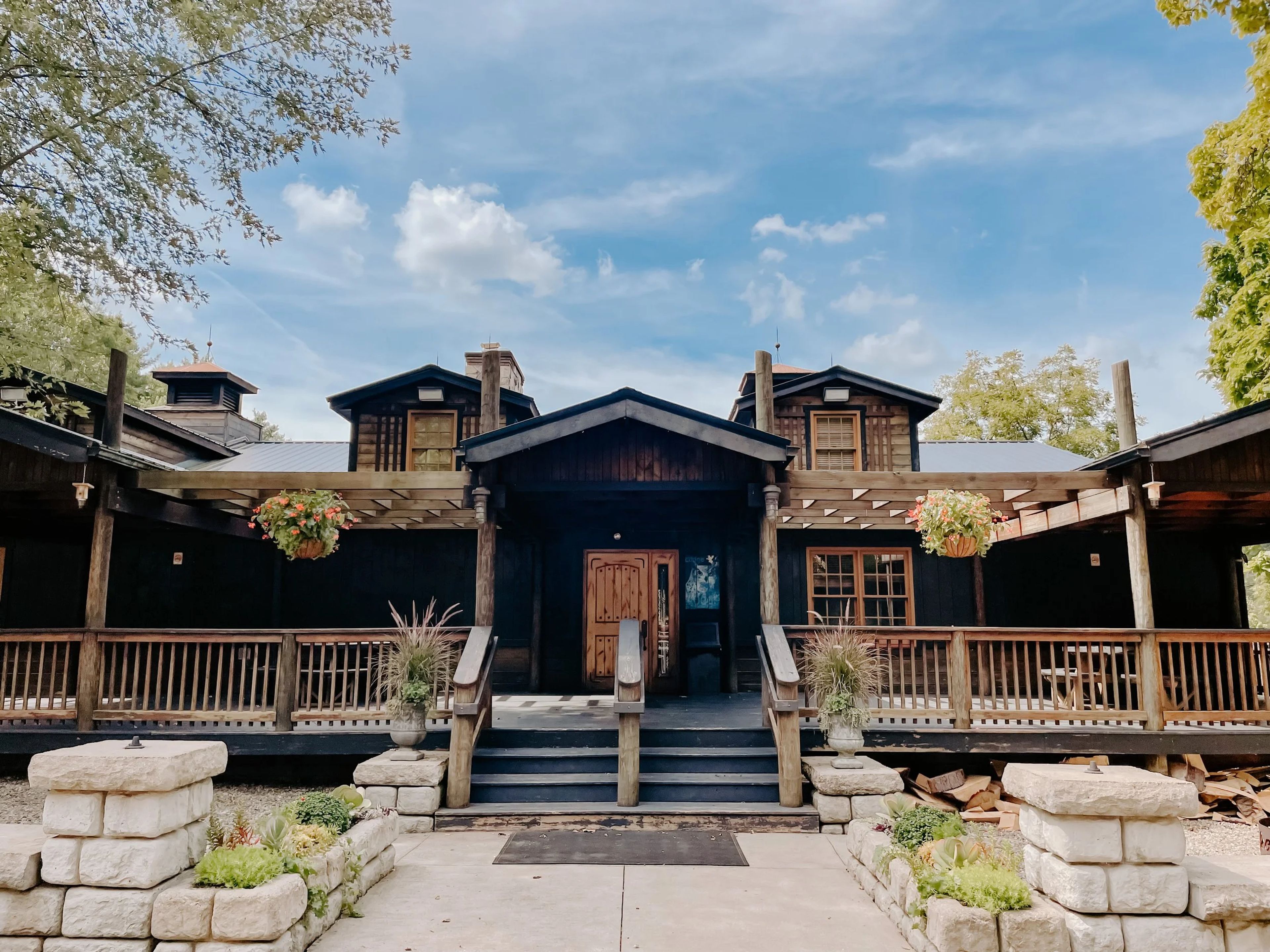 The Lodge, an event space at Wood's Tall Timber Lake Resort