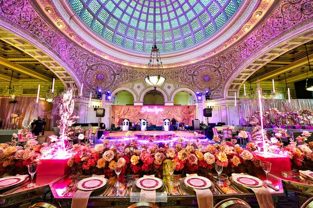 Featured photo from See This Chicago Cultural Center Bat Mitzvah with Immersive Floral Installations and Vibrant Pink Details