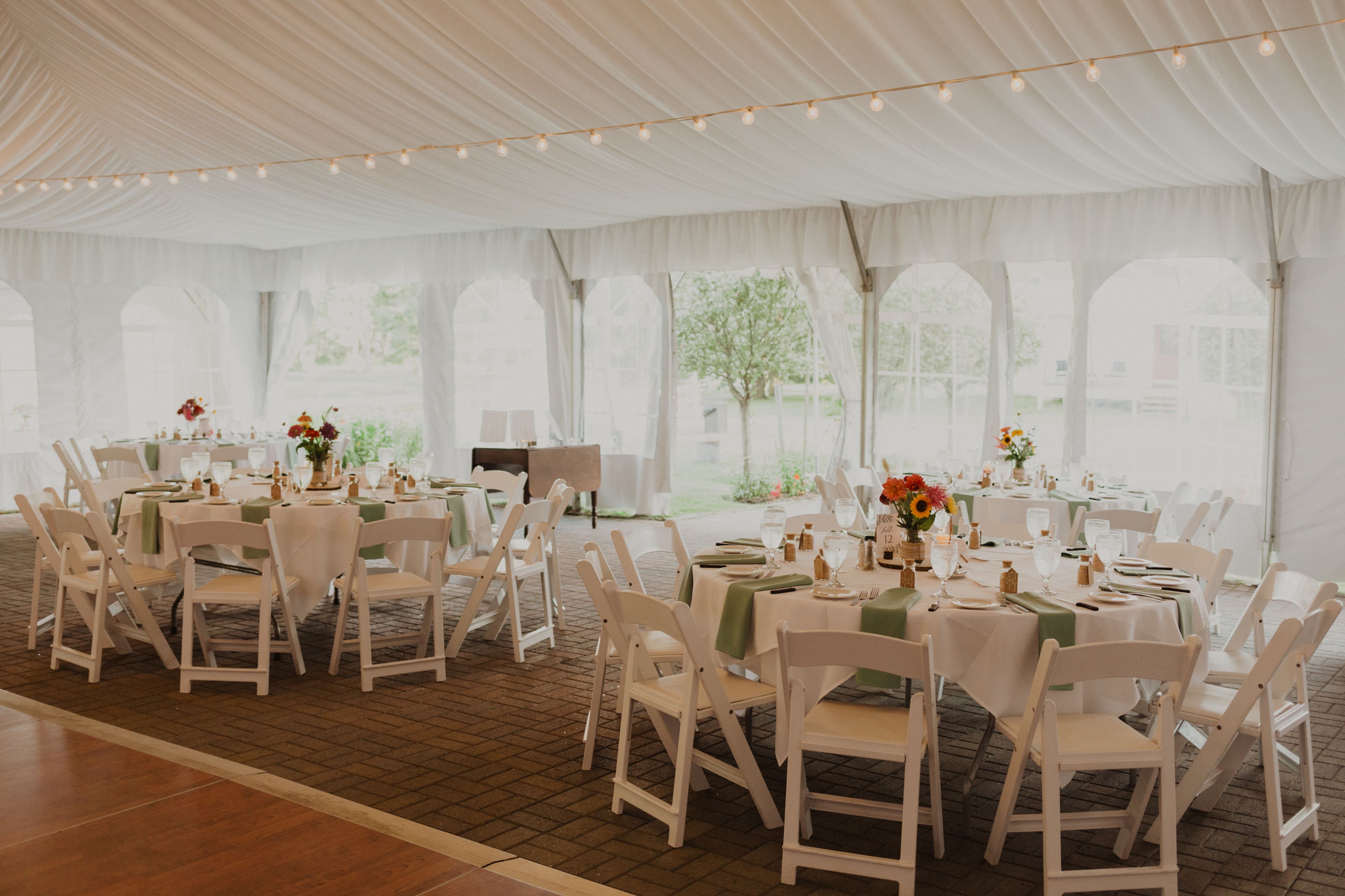Framed Steel Tent, an event space at The Quechee Inn at Marshland Farm