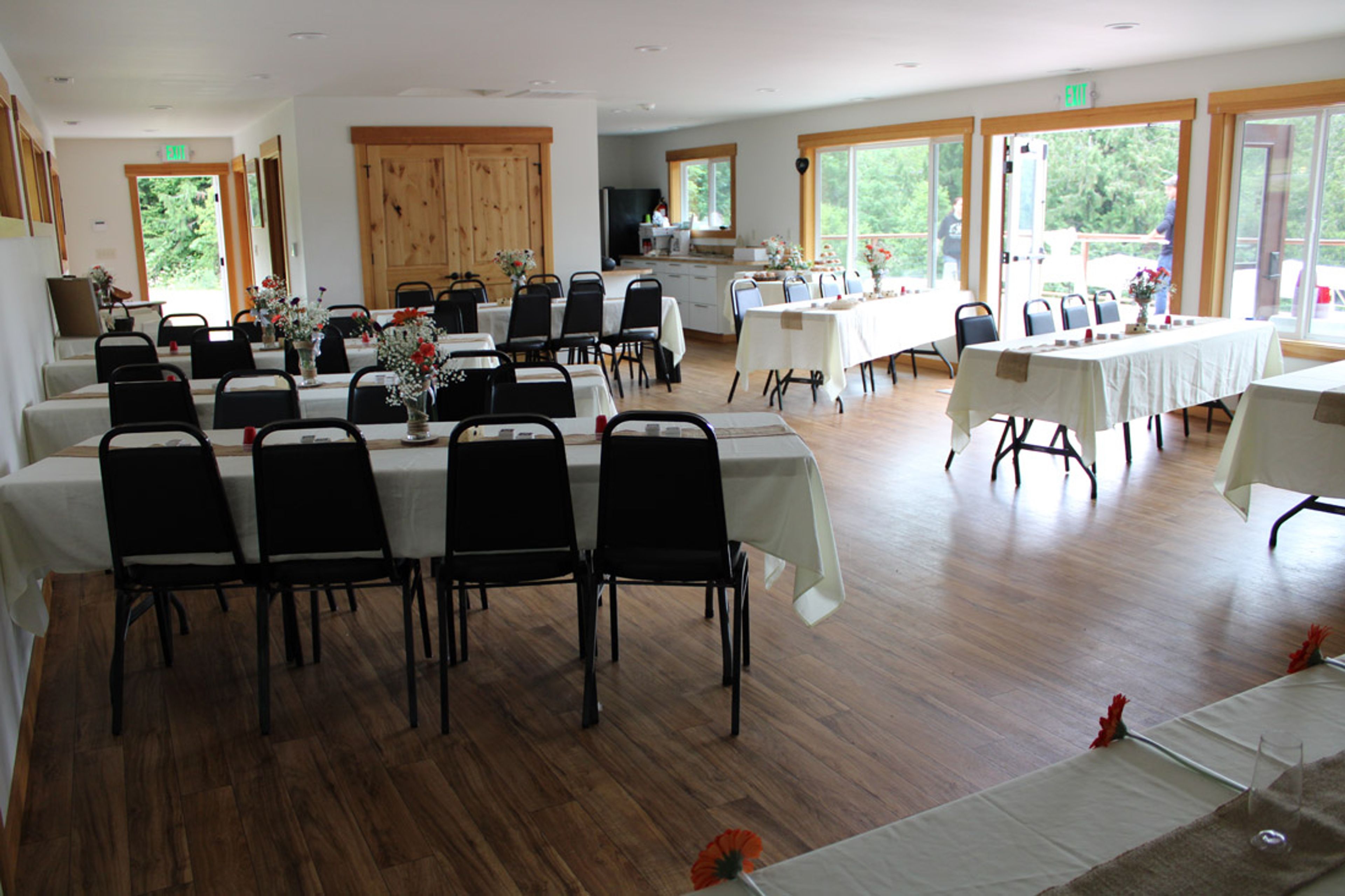 Reception Hall, an event space at Mineral Lake Lodge
