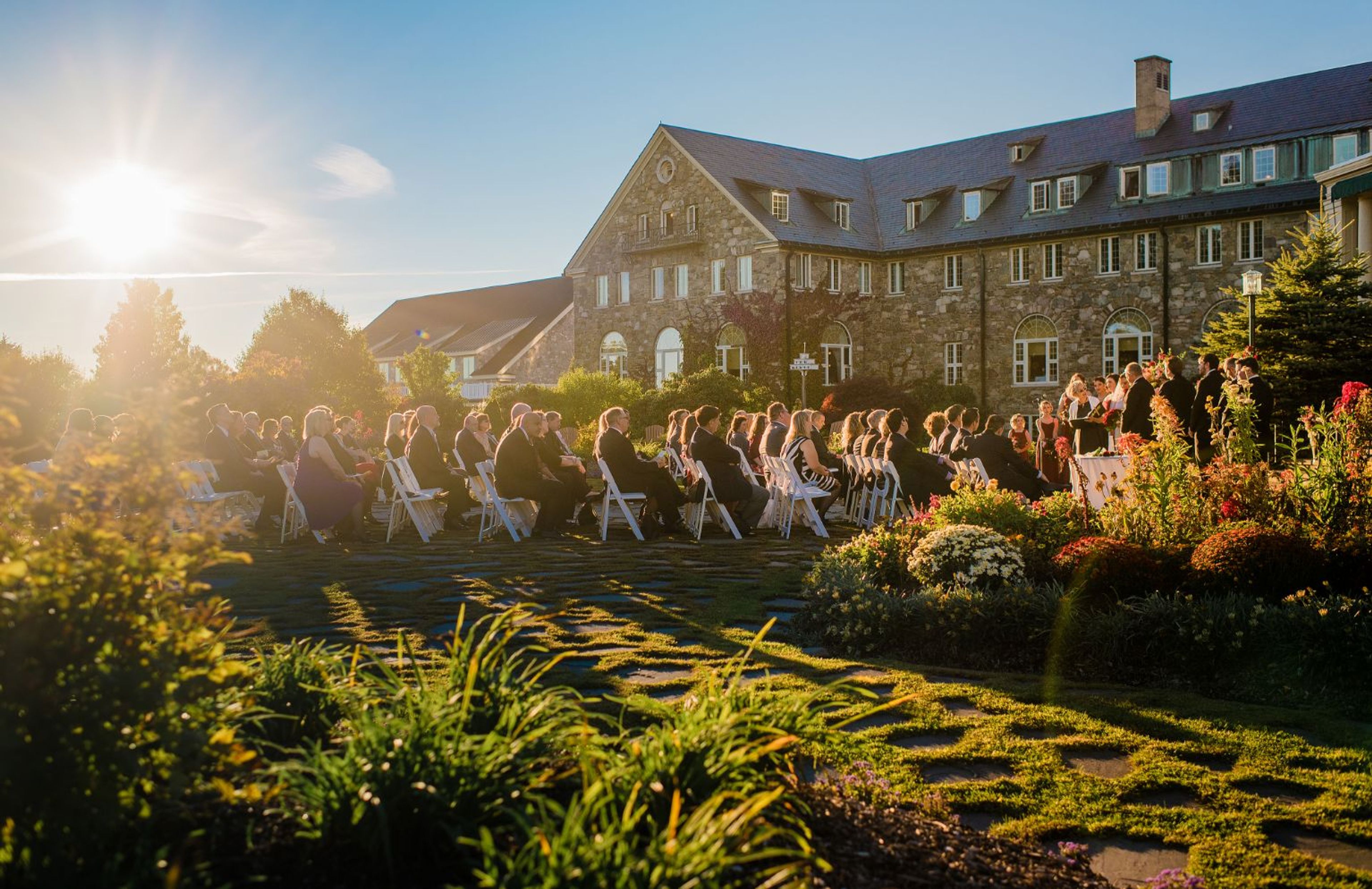 Formal Garden, an event space at Skytop Lodge