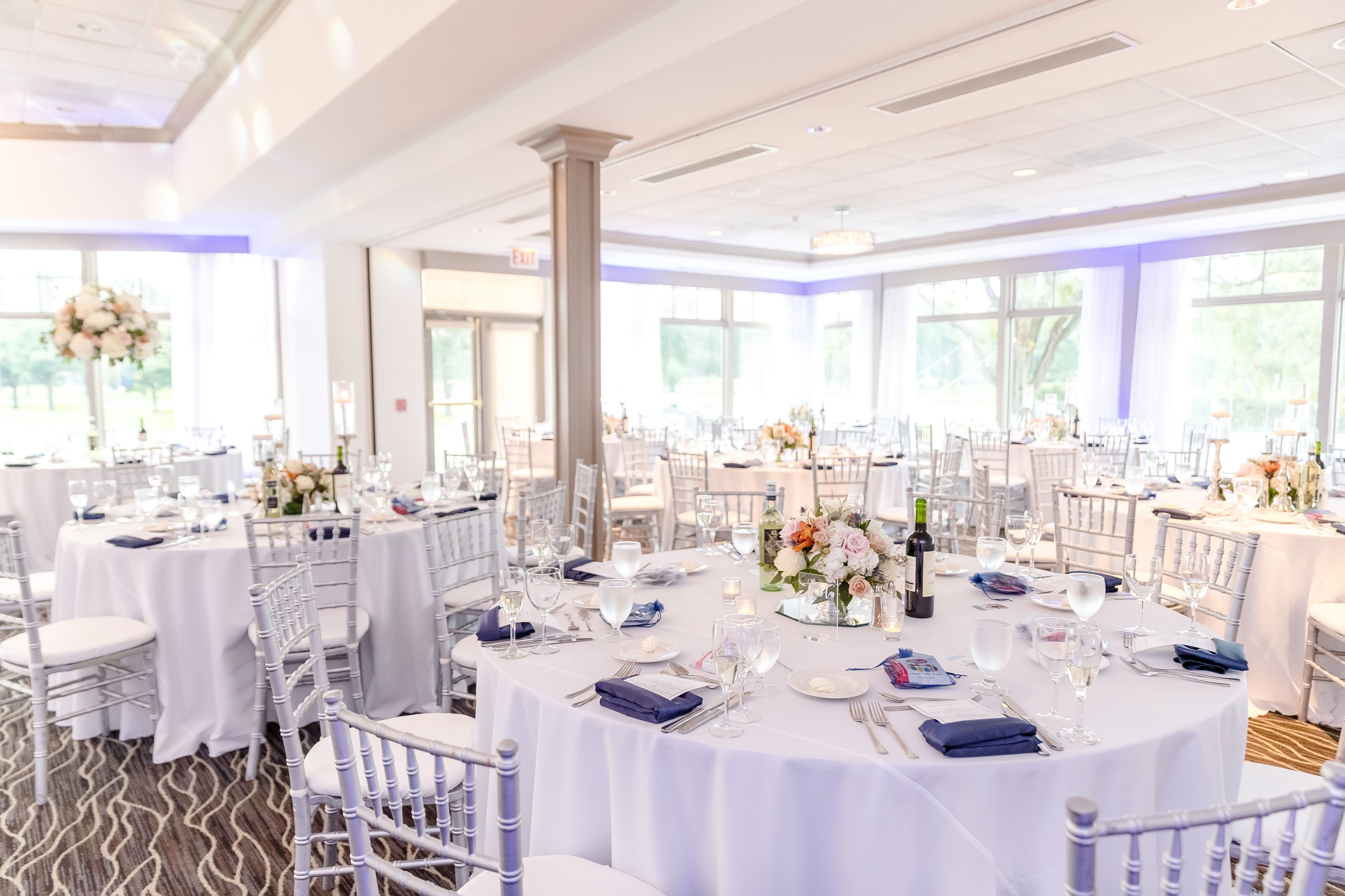 Oak Ballroom, an event space at Rolling Green Country Club