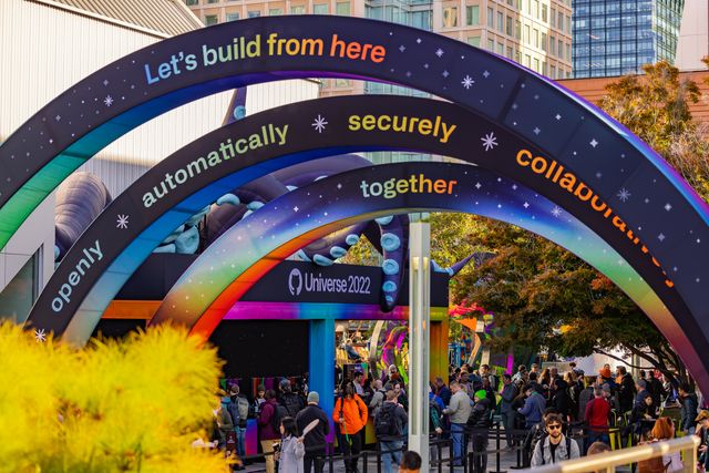 Featured photo from GitHub Universe