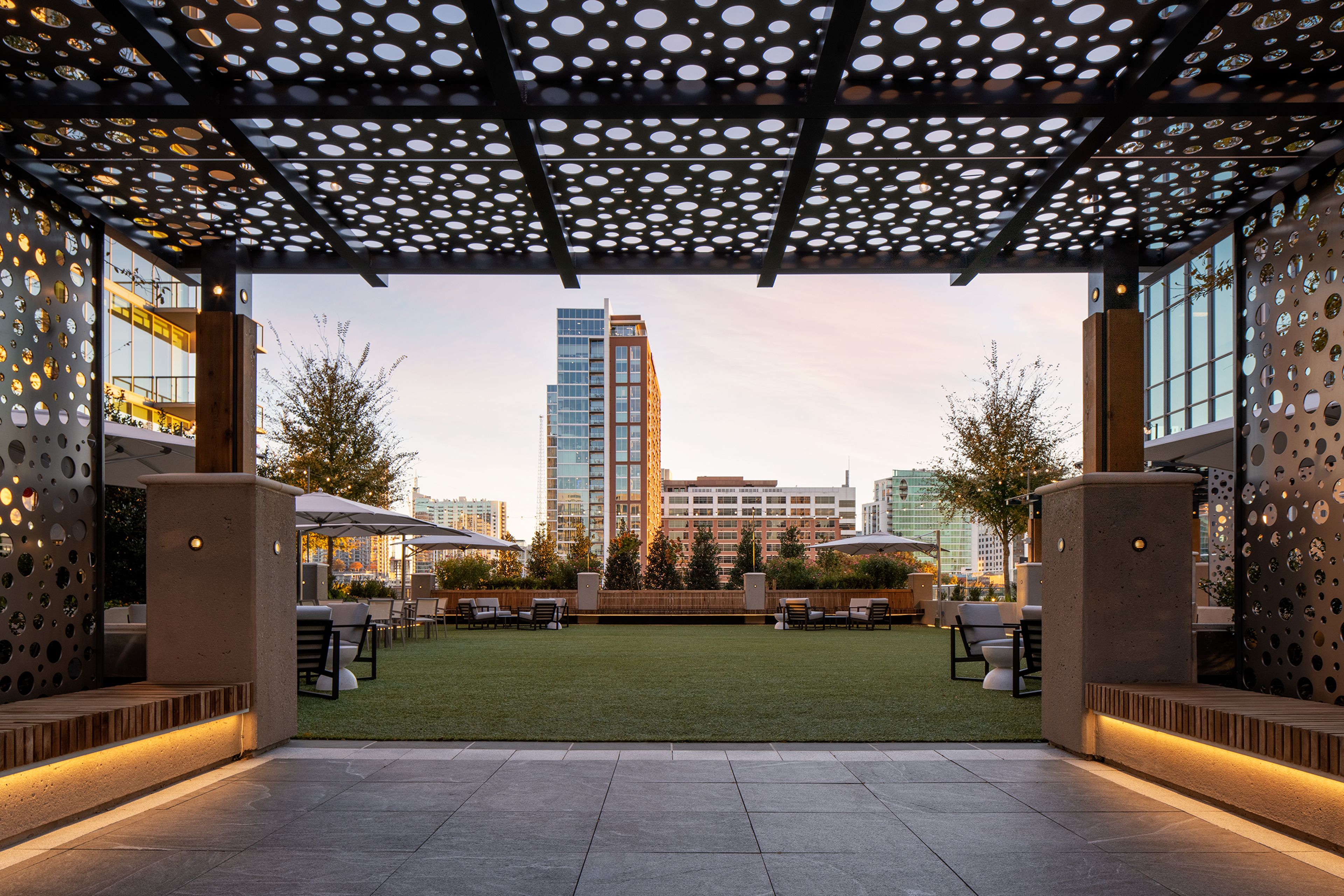 Sky Terrace Event Lawn, an event space at Epicurean Hotel Atlanta