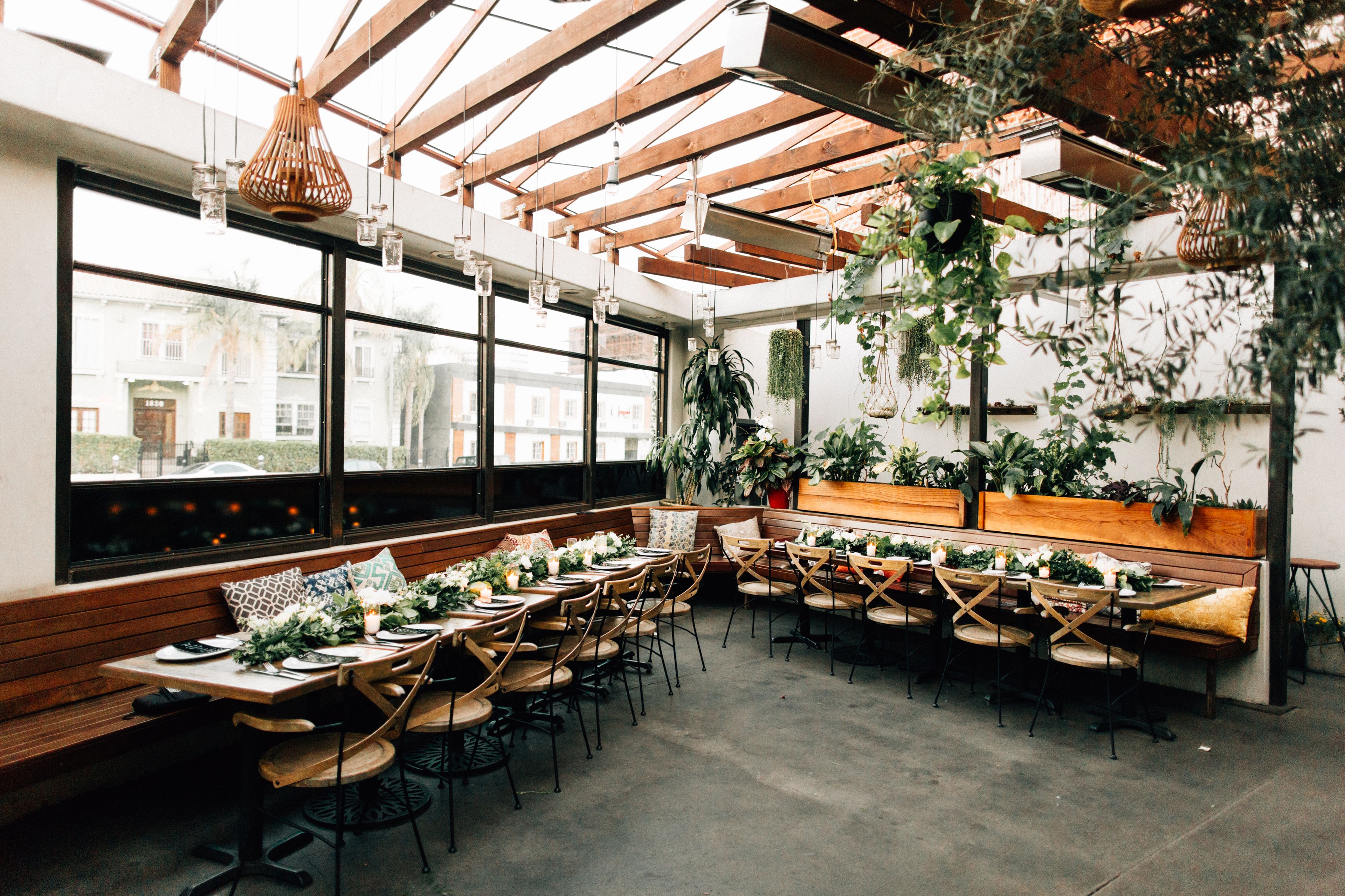 Patio (Wedding Ceremony Set up), an event space at Laissez Faire Hollywood