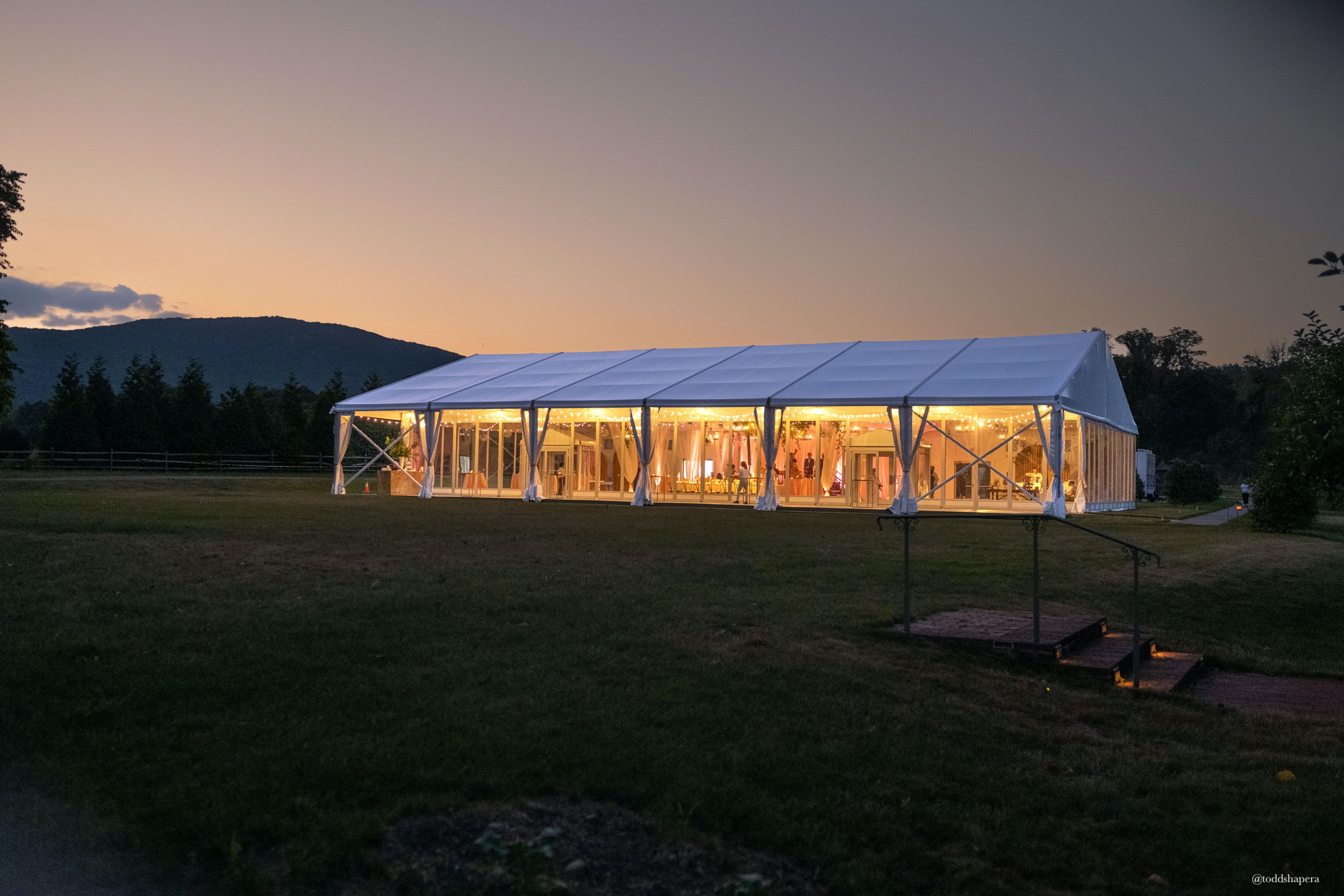 The West Meadow Pavilion, an event space at Boscobel House and Gardens