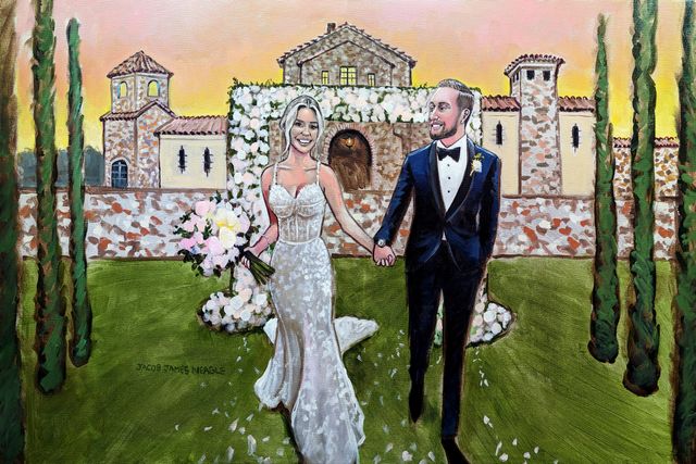 Featured photo from Live Wedding Painting at Bella Collina