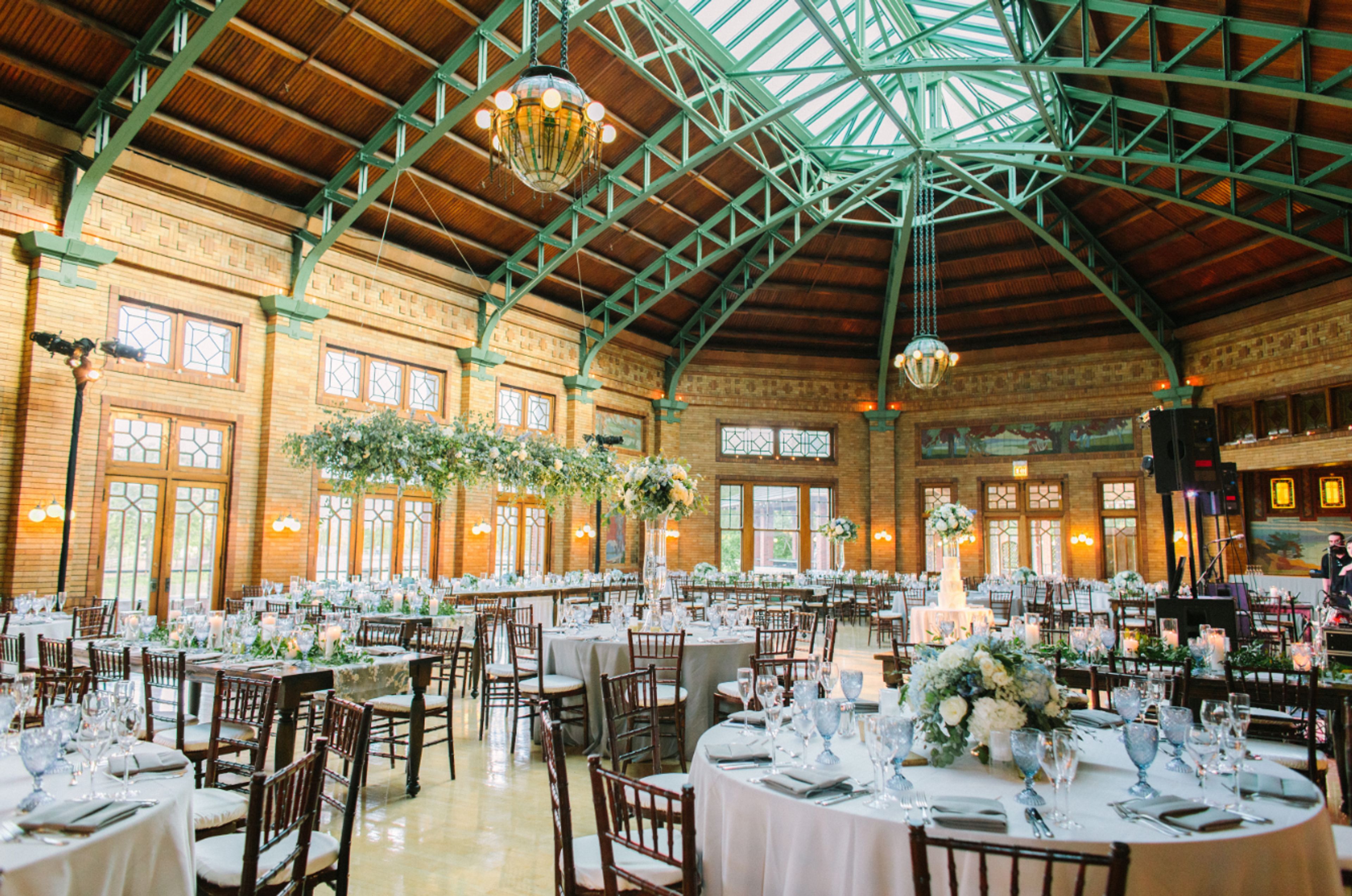 The Great Hall at Café Brauer, an event space at Cafe Brauer at Lincoln Park Zoo