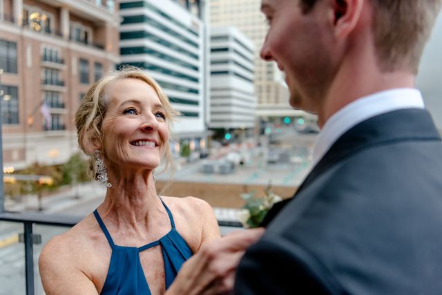 Featured photo from White and Gold Roof top wedding, The Riley Building, Austin Texas