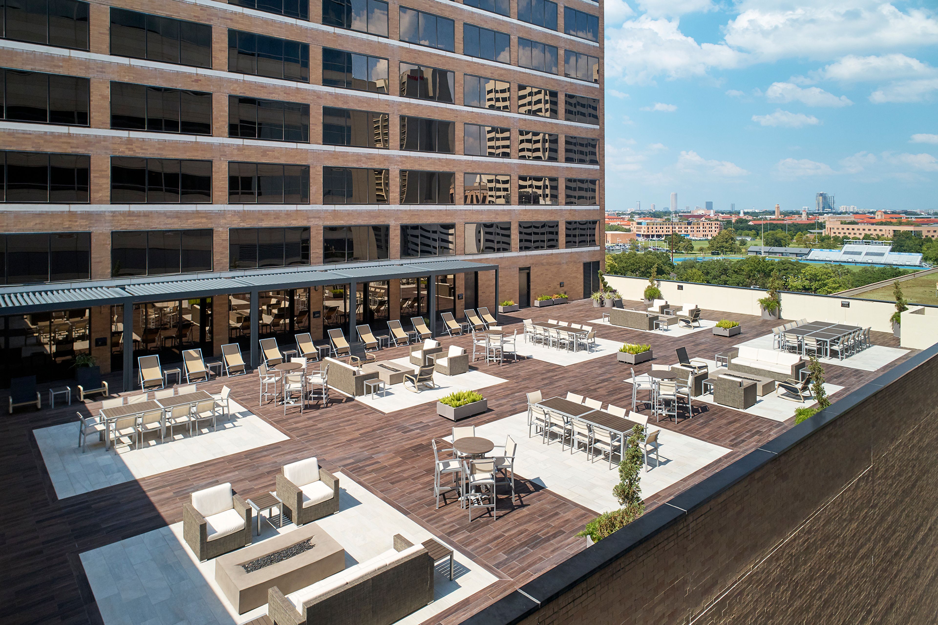 Bar 9 Rooftop Terrace, an event space at Hilton Houston Plaza Medical Center