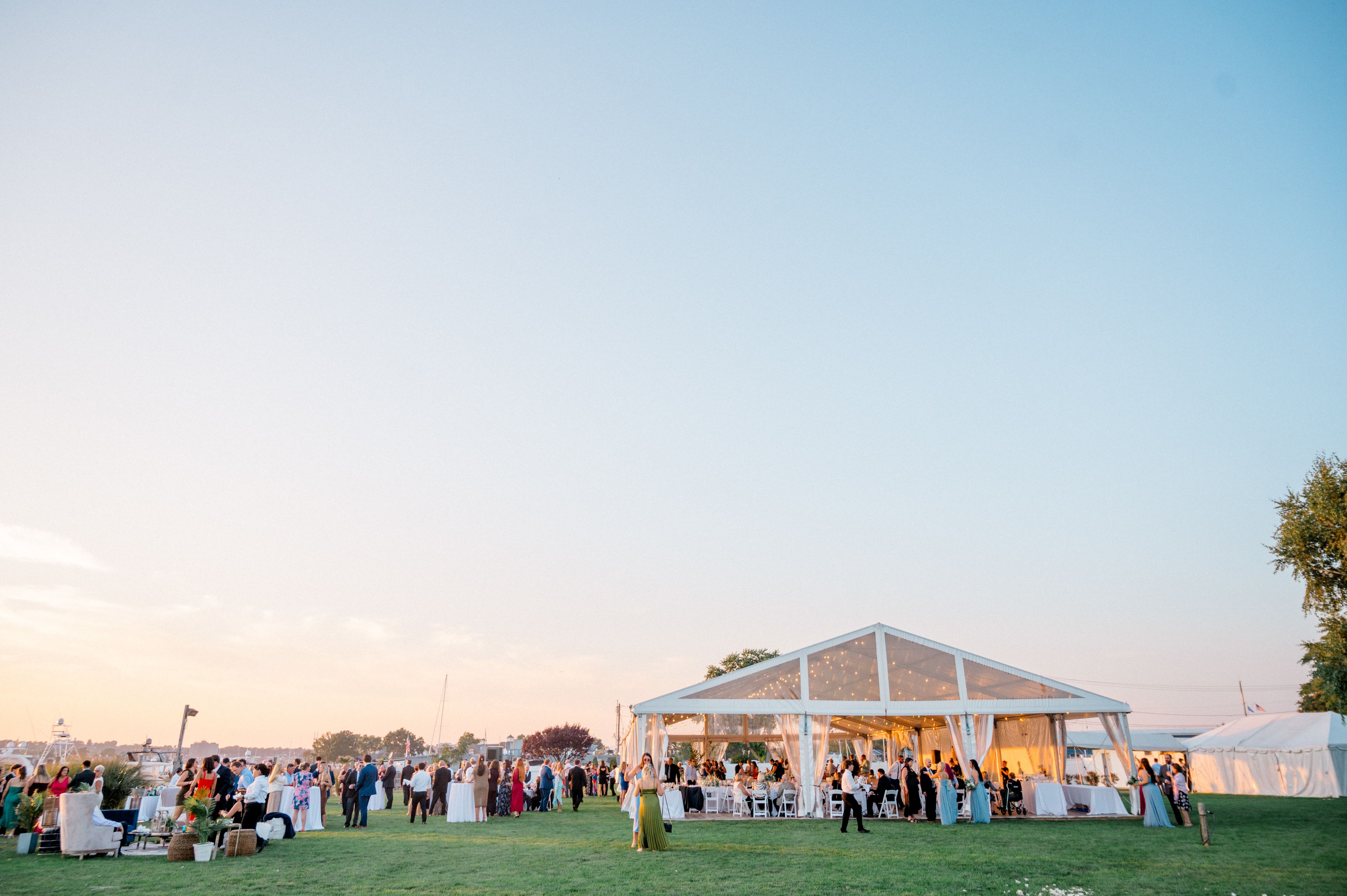 Main Event Space: Tented, an event space at The Point at Norwalk Cove