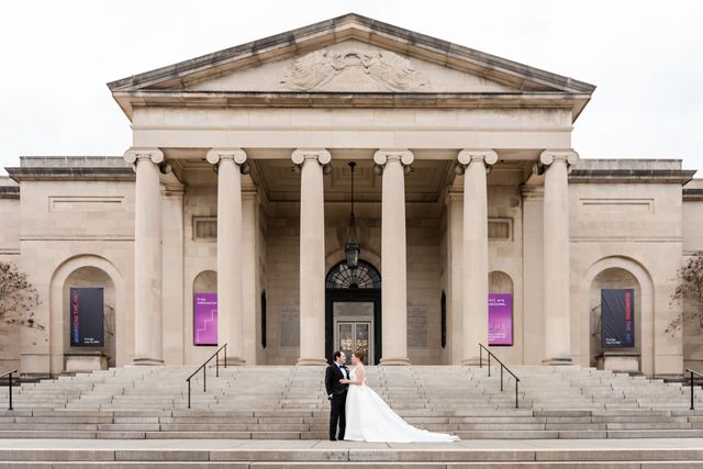 Featured photo from Baltimore Museum of Art Wedding