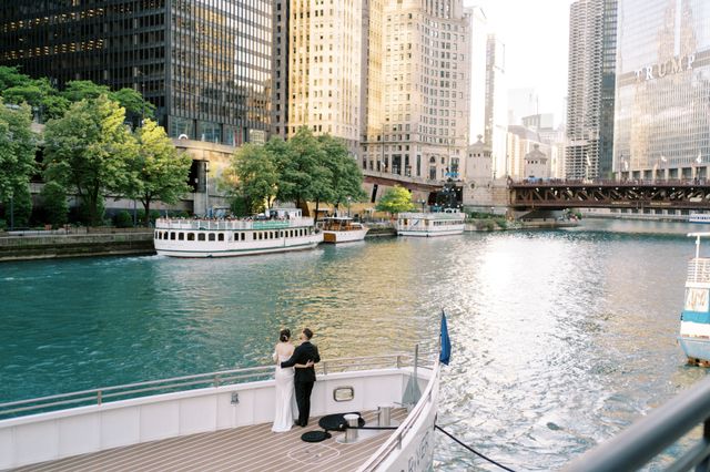 Featured photo from Chicago Riverboat Black Tie Wedding