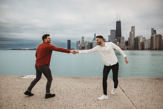 Featured photo from Romantic Same Sex Chicago Engagement Session