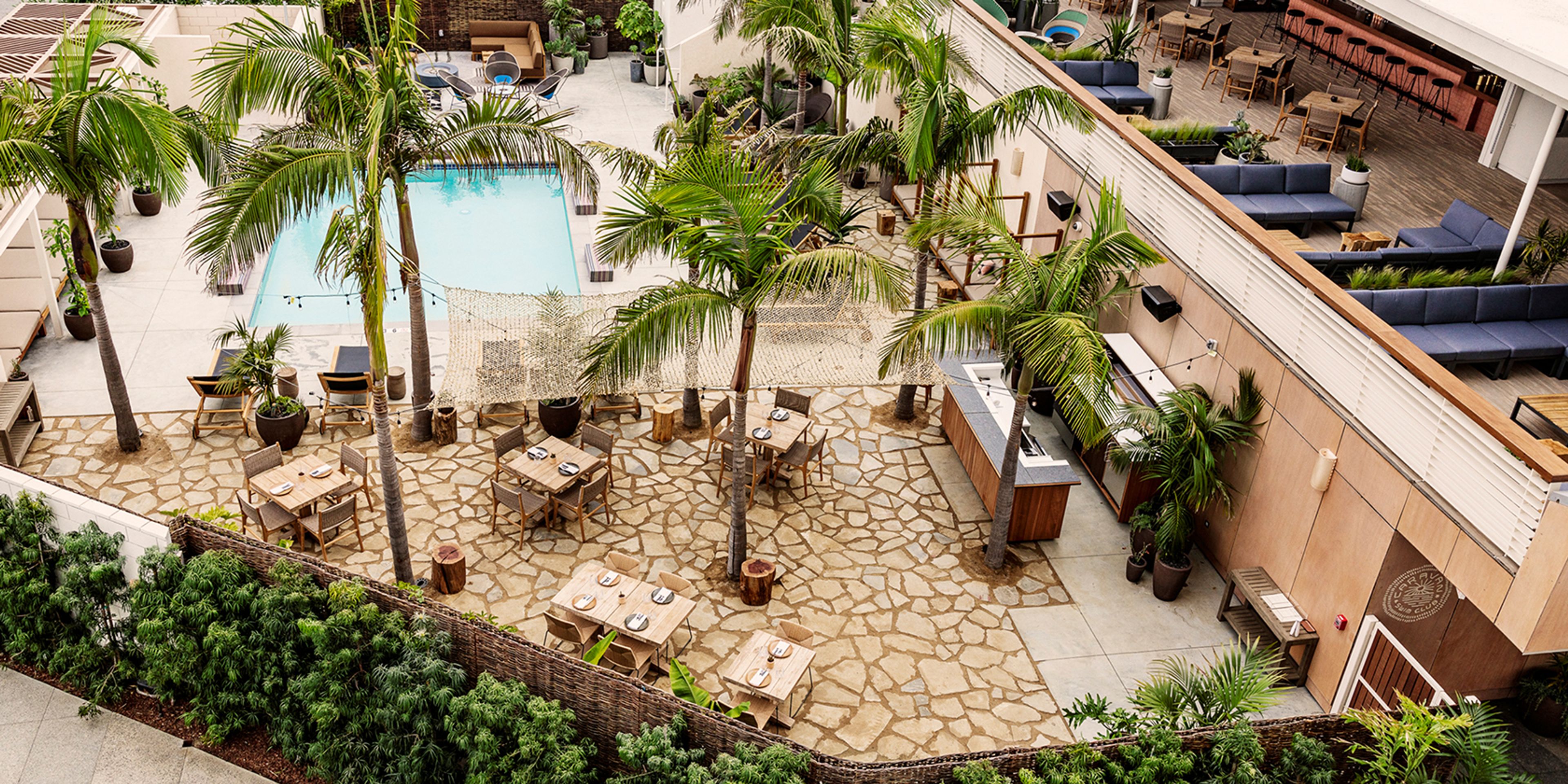 Hotel June- Caravan Swim Club | Scenic Route, an event space at Hotel June West LA