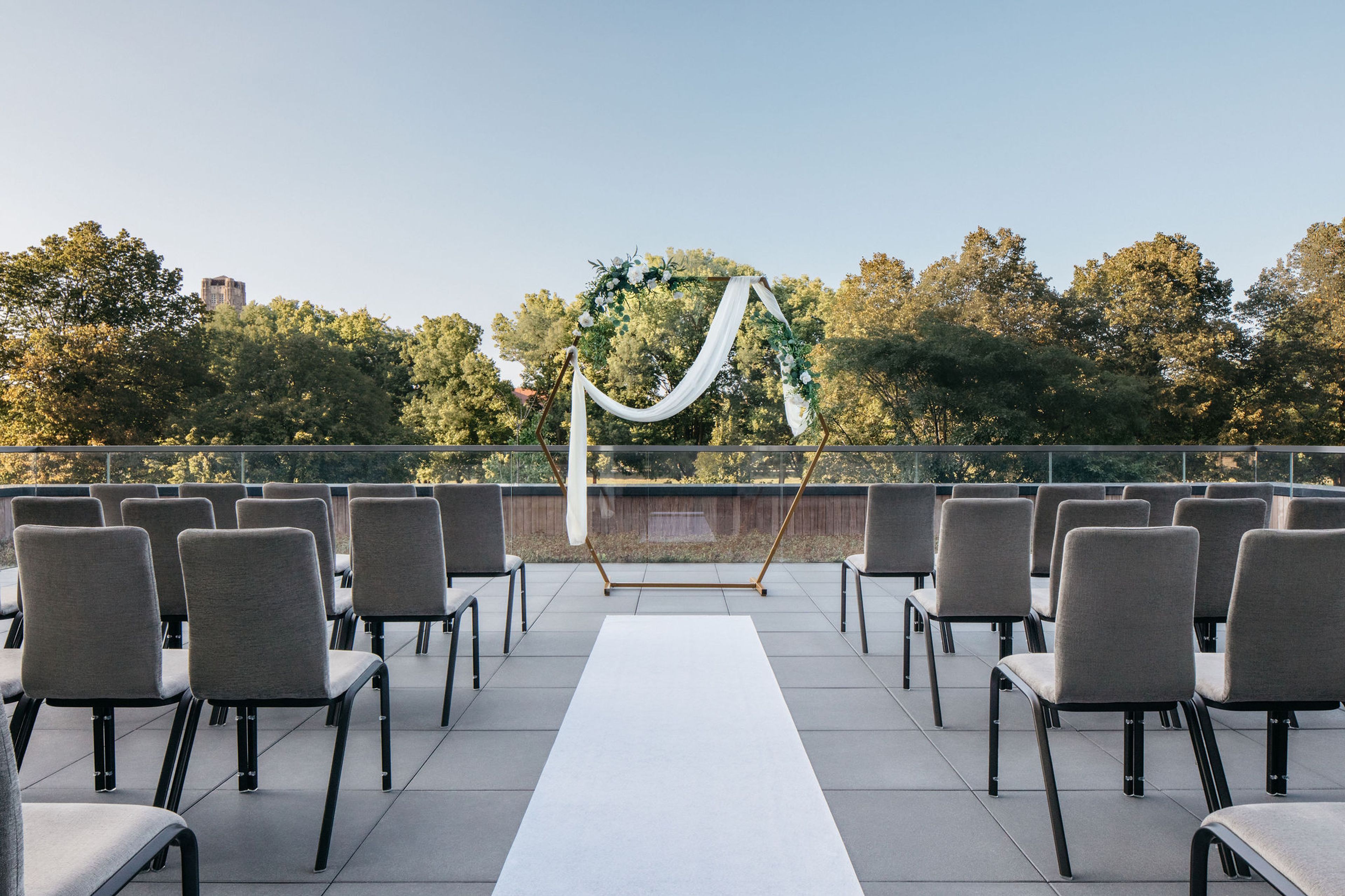 Rooftop Terrace, an event space at The Study at University of Chicago