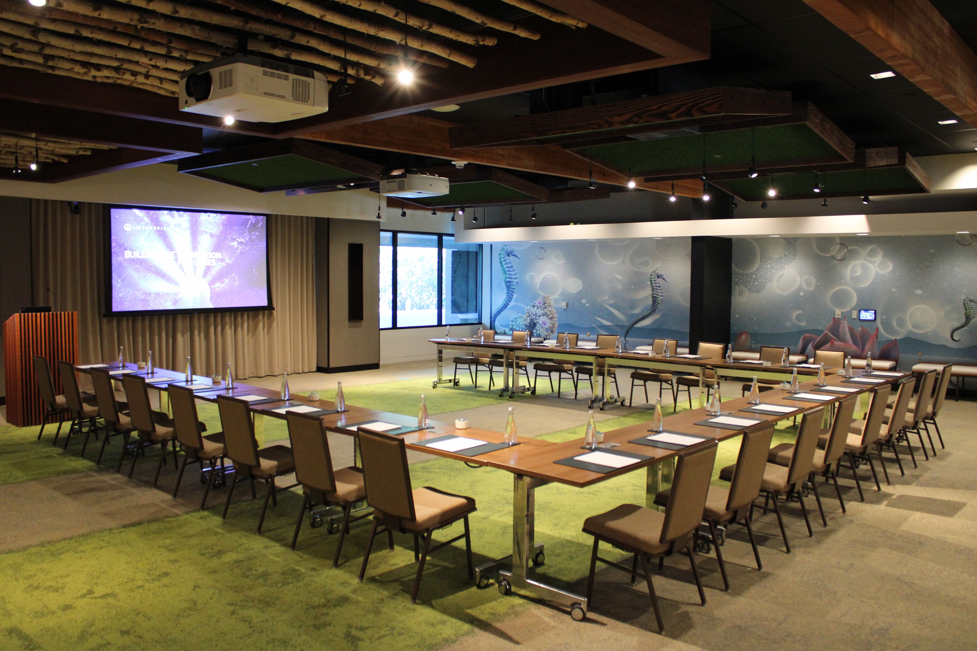 The Americana, an event space at Alexandria at Torrey Pines