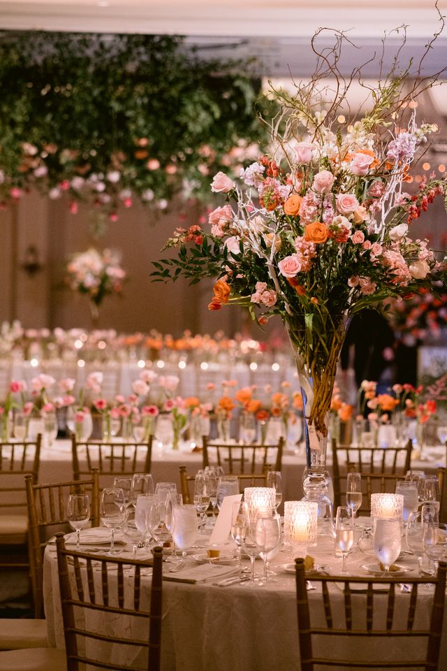 Featured photo from Pink and Orange Floral Wedding at The Houstonian Hotel in Houston, Texas