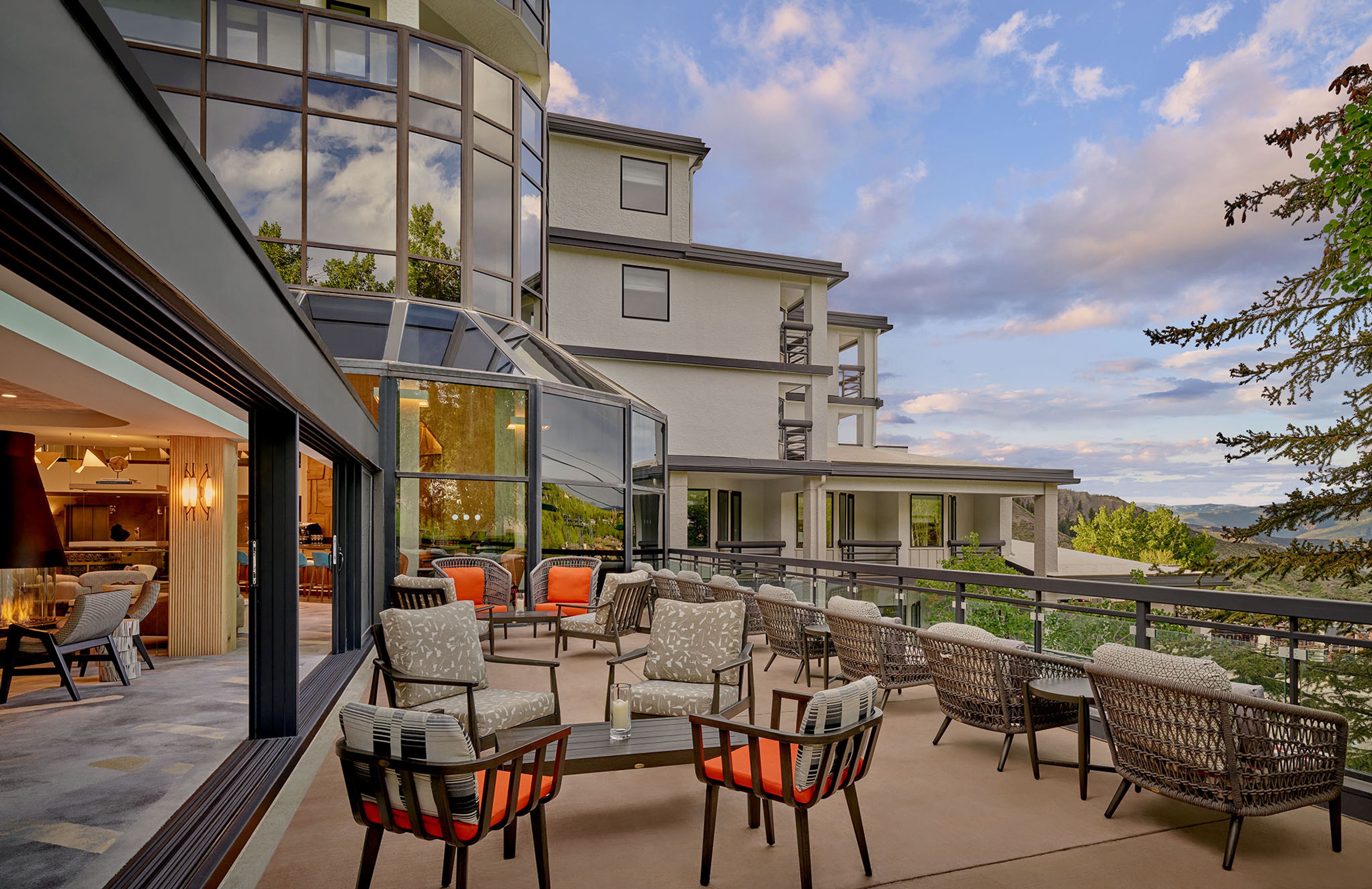 Lobby Bar Patio, an event space at Viewline Resort Snowmass, Autograph Collection