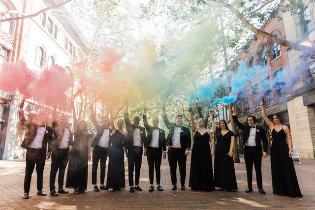 Featured photo from Industrial & Chic Monochromatic Wedding in Downtown Seattle