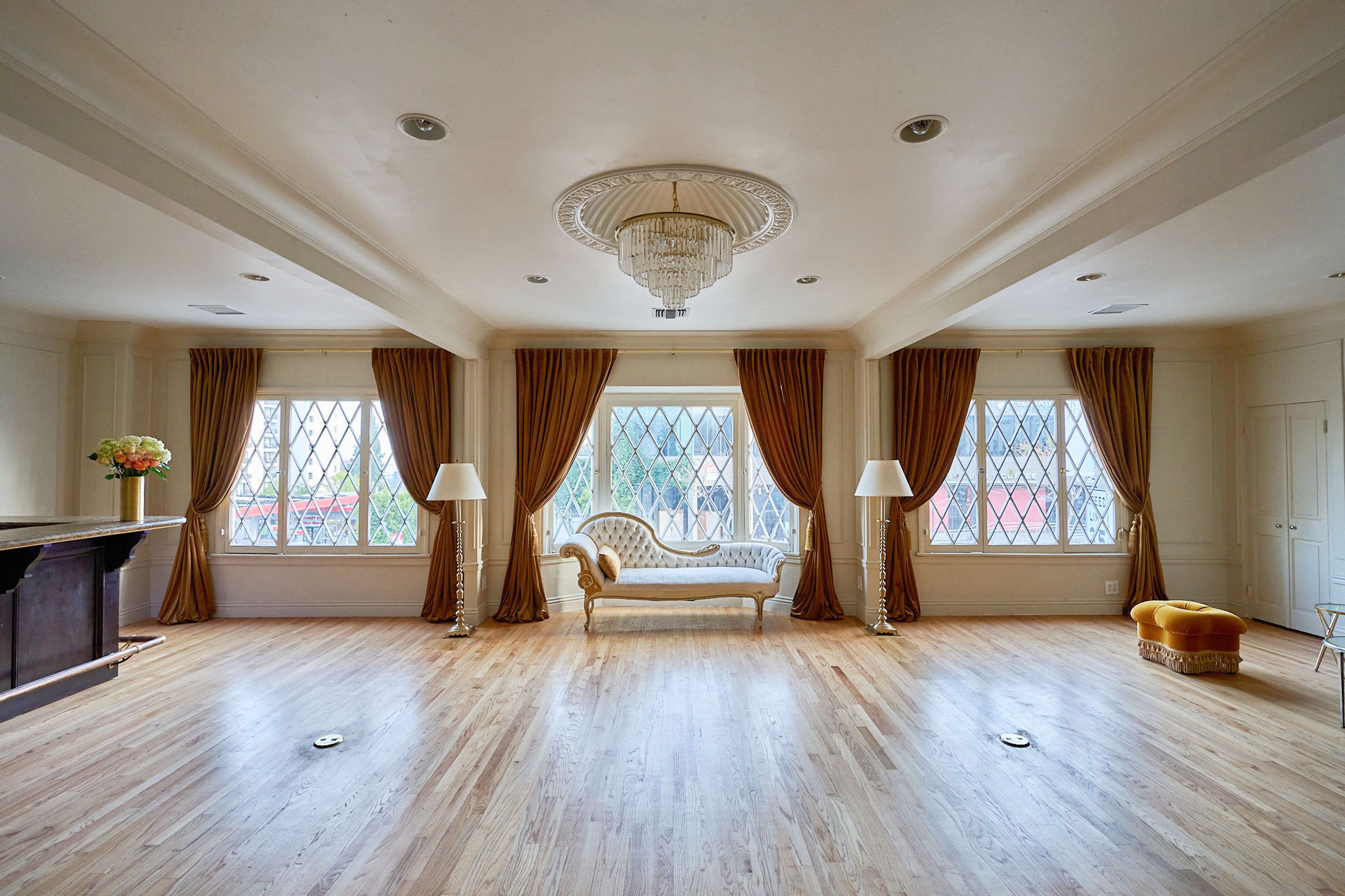 Main Lounge, an event space at Sunset House LA