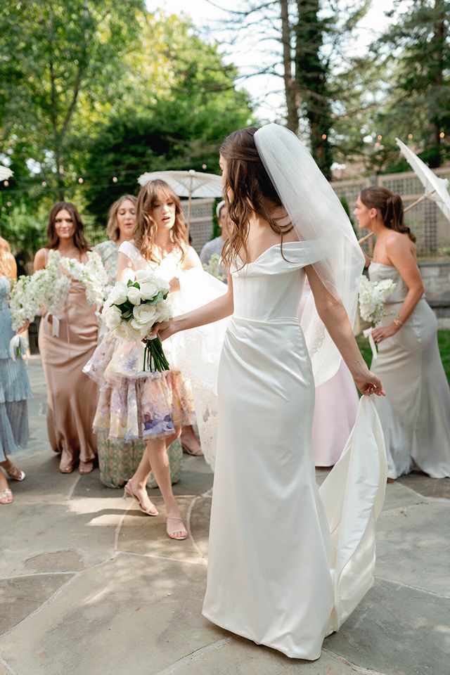 Featured photo from The Bride Wore Vivienne Westwood and Danielle Frankel to Her Backyard Wedding in Pennsylvania