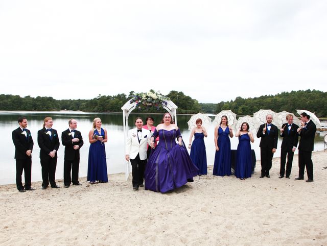 Featured photo from Cape Cod MA Wedding Day with Purple and Blue tones!