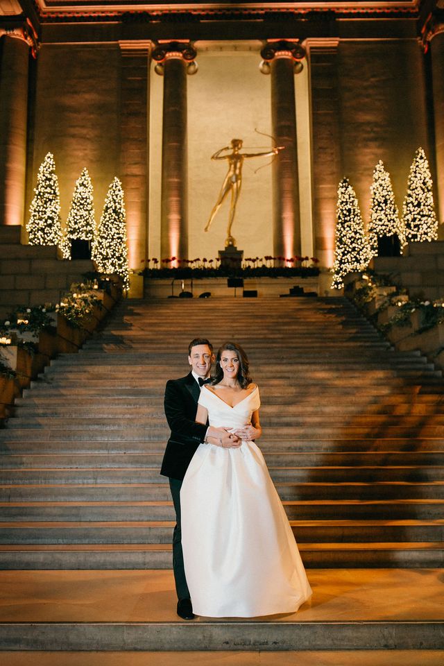 Featured photo from Sara and Steve's Elegant Winter Wedding at the Philadelphia Museum of Art