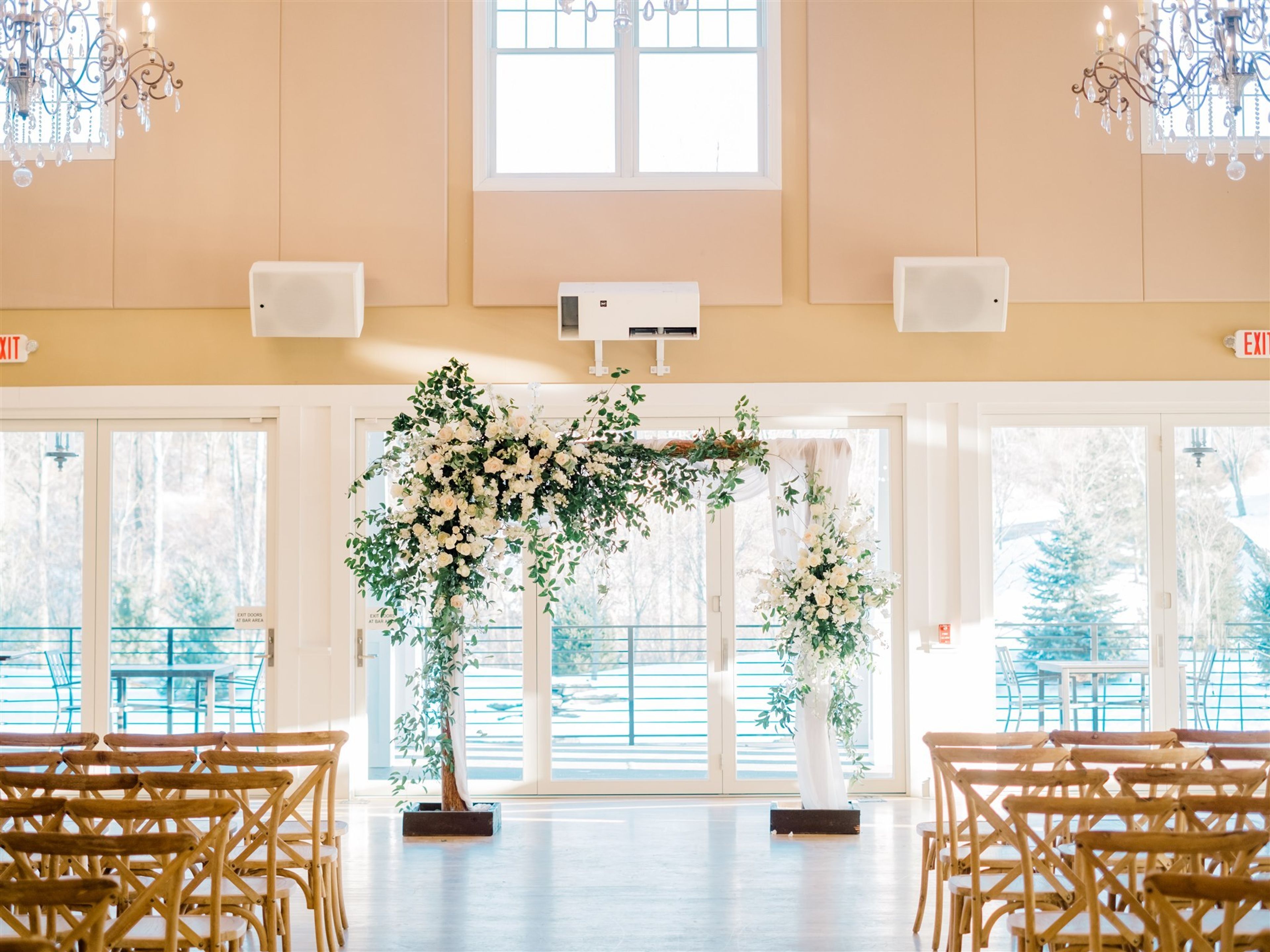 Bright & Airy Elegance | Indoor Ceremonies, an event space at Bear Brook Valley