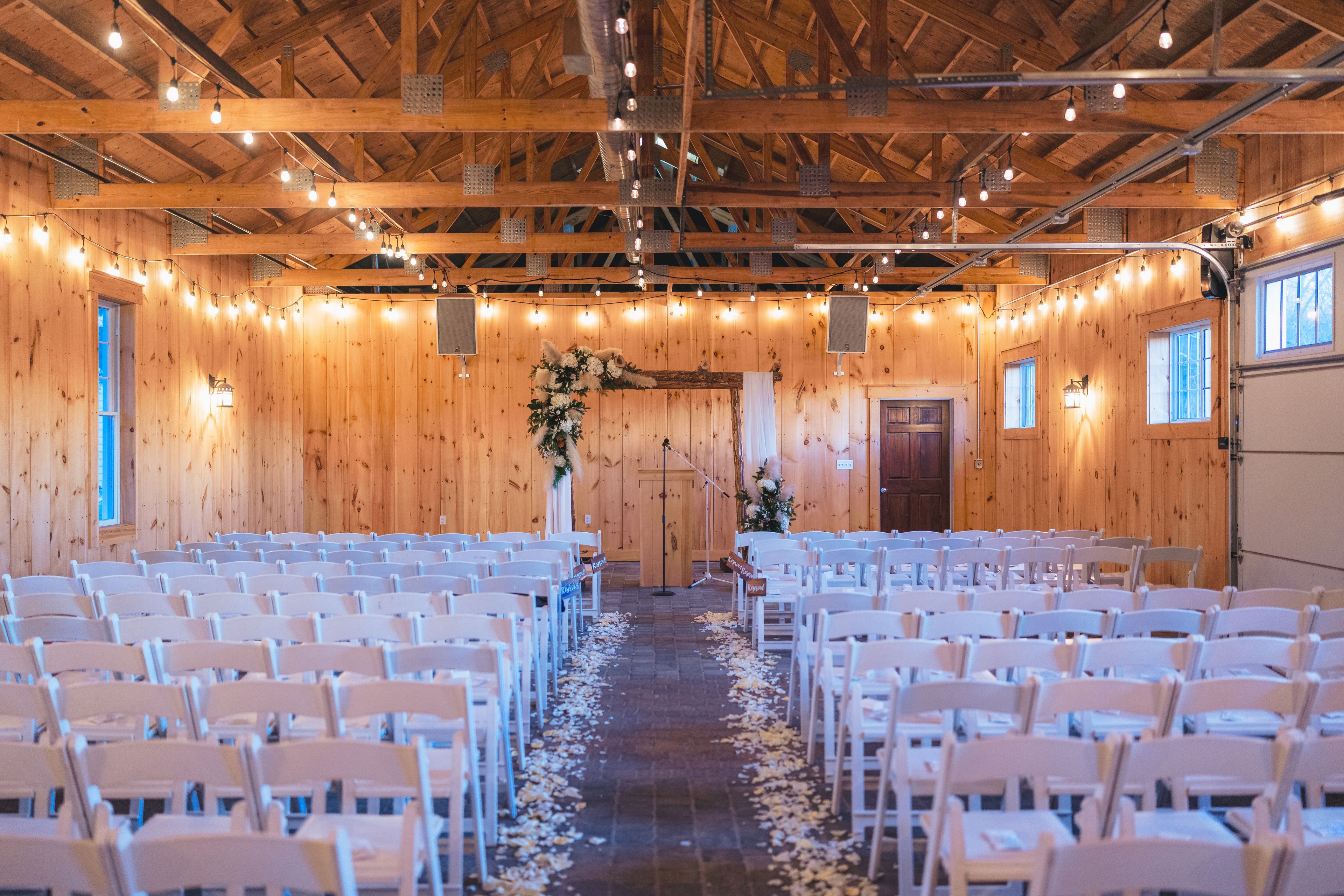 Rustic Romance | Indoor Ceremony Option, an event space at Bear Brook Valley
