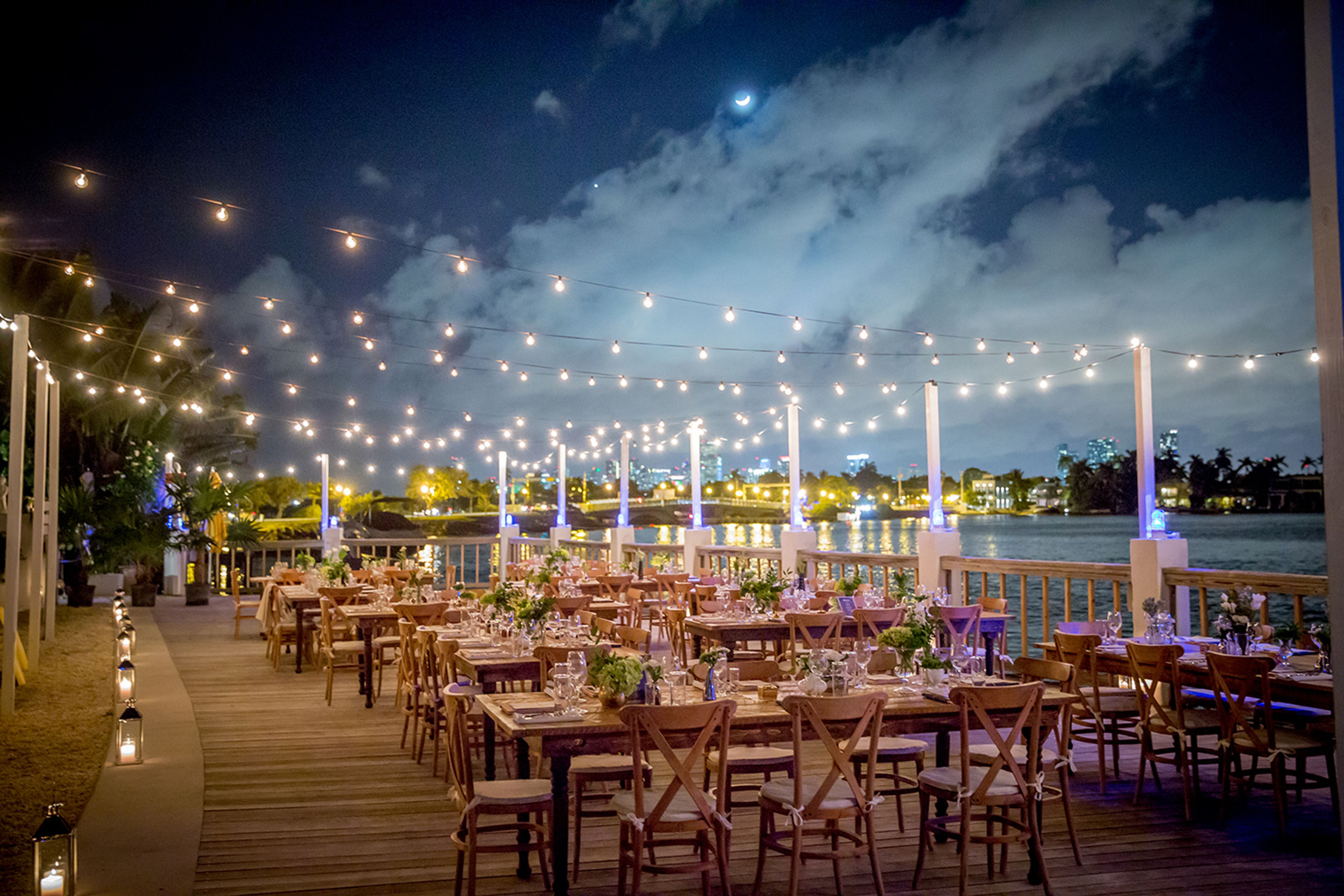 Bayside Docks, an event space at The Standard Spa, Miami Beach