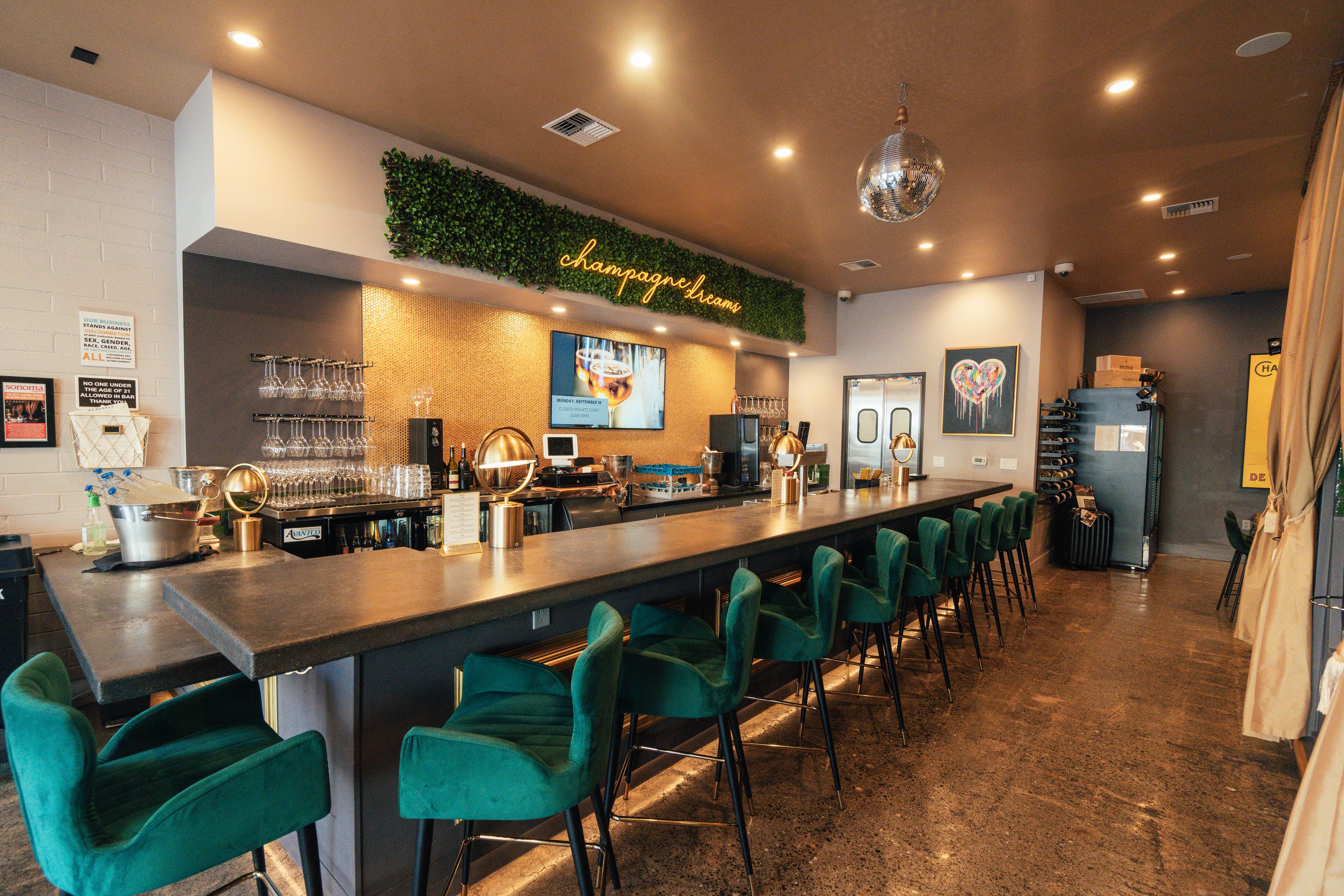 Full Space of Be Bubbly Napa, an event space at Be Bubbly Lounge & Bistro