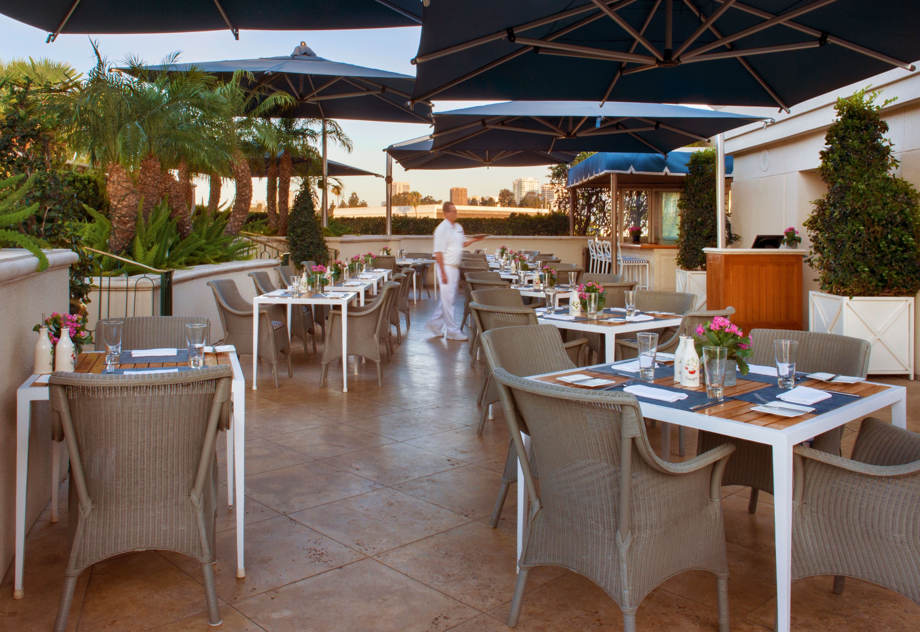 Roof Garden Pool and Restaurant, an event space at The Peninsula Beverly Hills