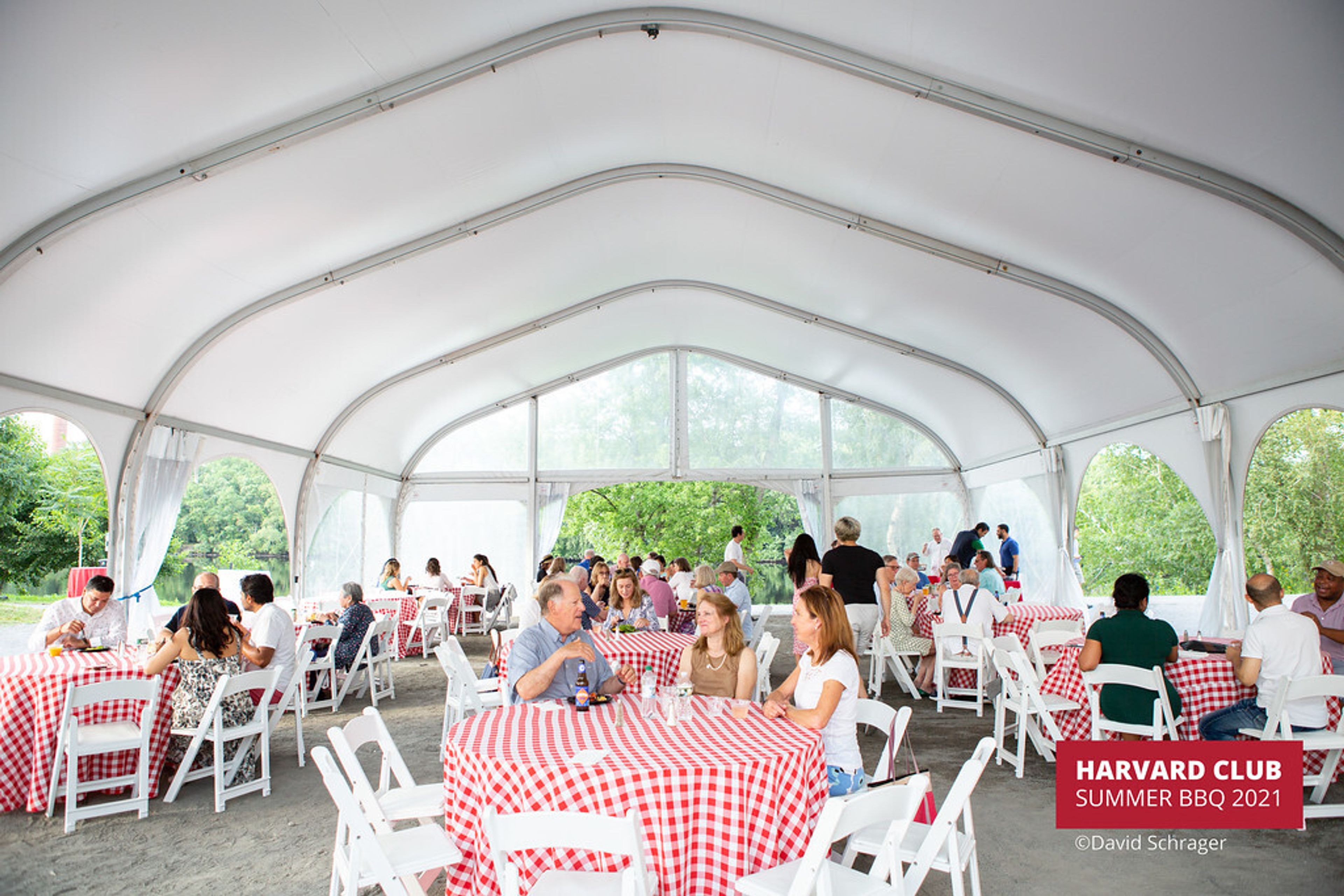 Outdoor Tent, an event space at Harry Parker Boathouse at Community Rowing Inc.