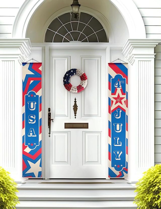 Featured photo from 4th of july graduation banner by houseofparty.com