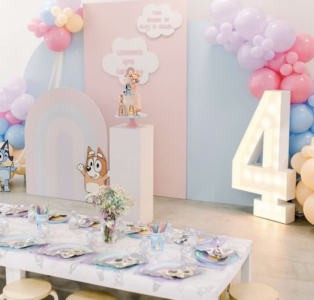 Featured photo from Kids Bluey Inspired 4th Birthday Party