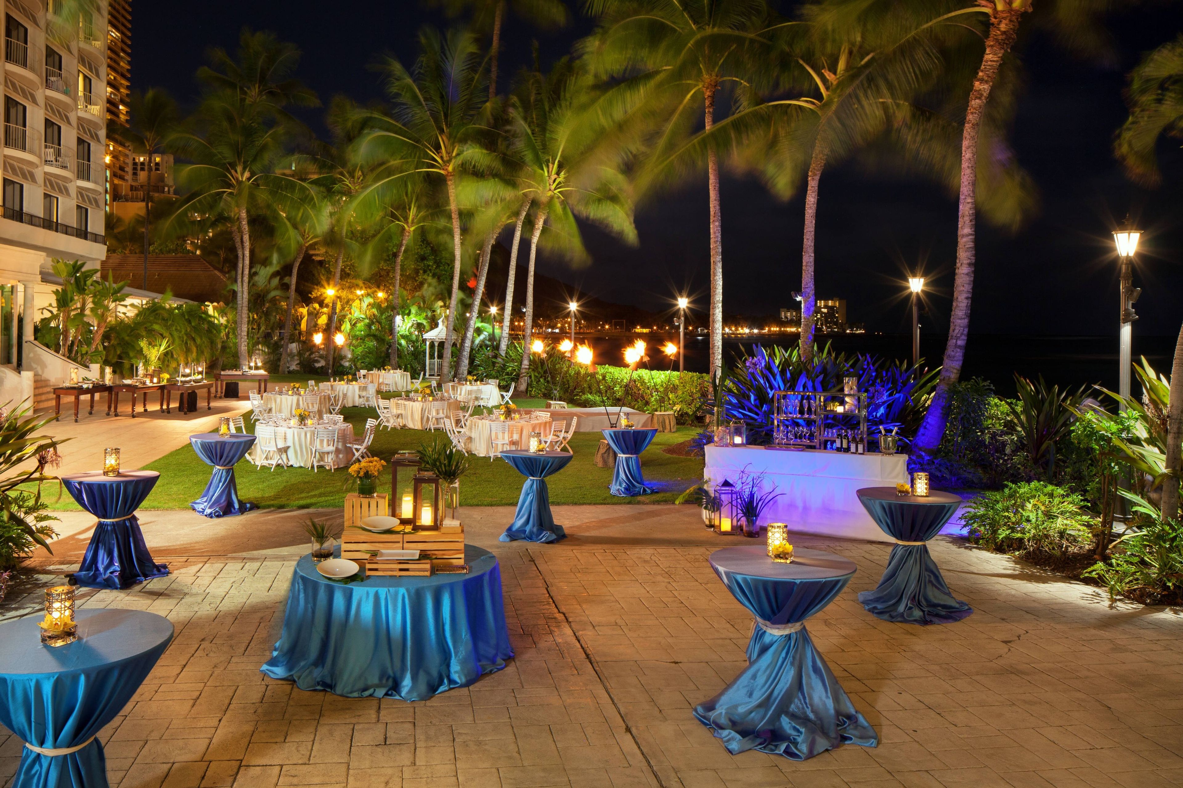 Diamond Lawn & Terrace, an event space at Moana Surfrider, A Westin Resort & Spa