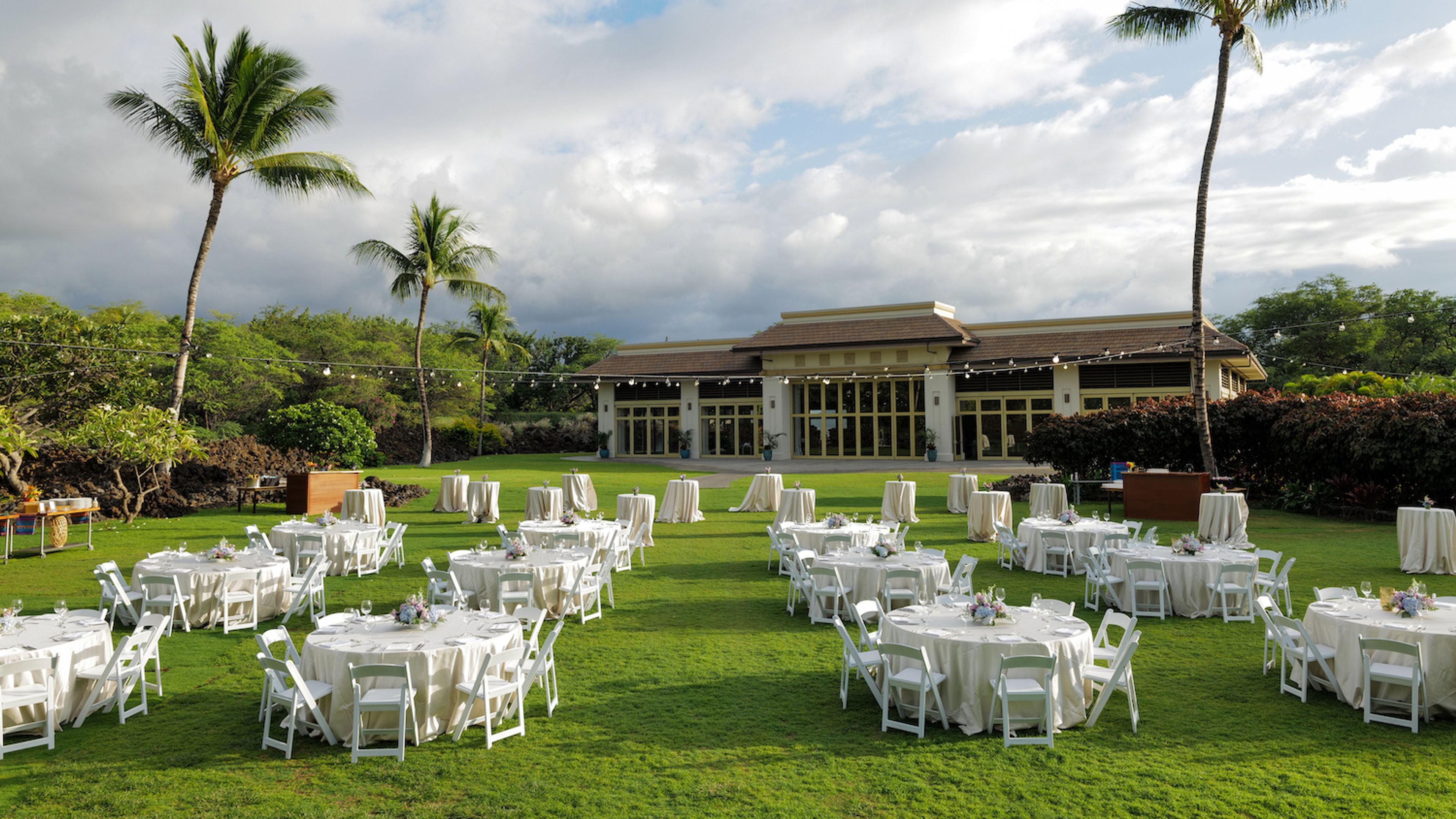 Hale Ho'aloha Pavilion, an event space at Mauna Lani, Auberge Collection