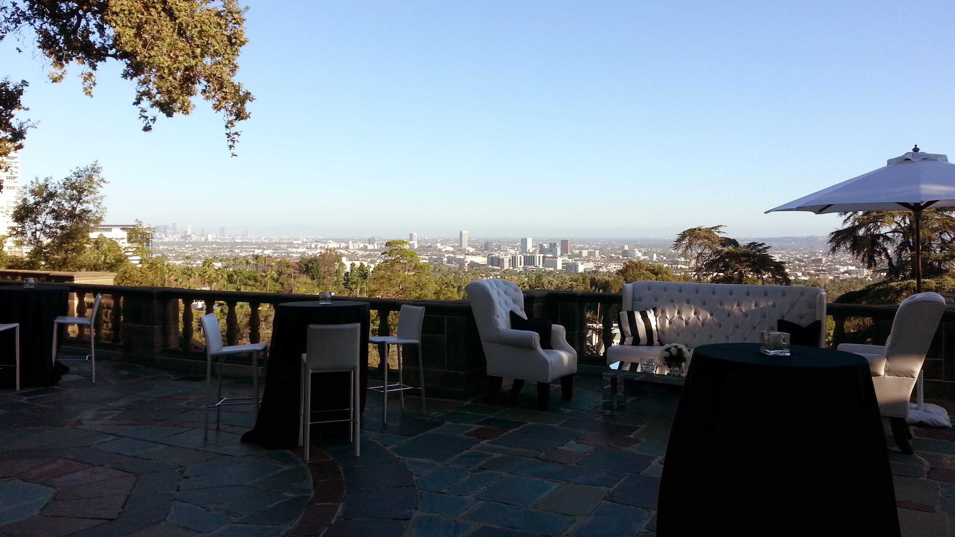 Greystone Terrace and Reflection Pond, an event space at Greystone Mansion & Park