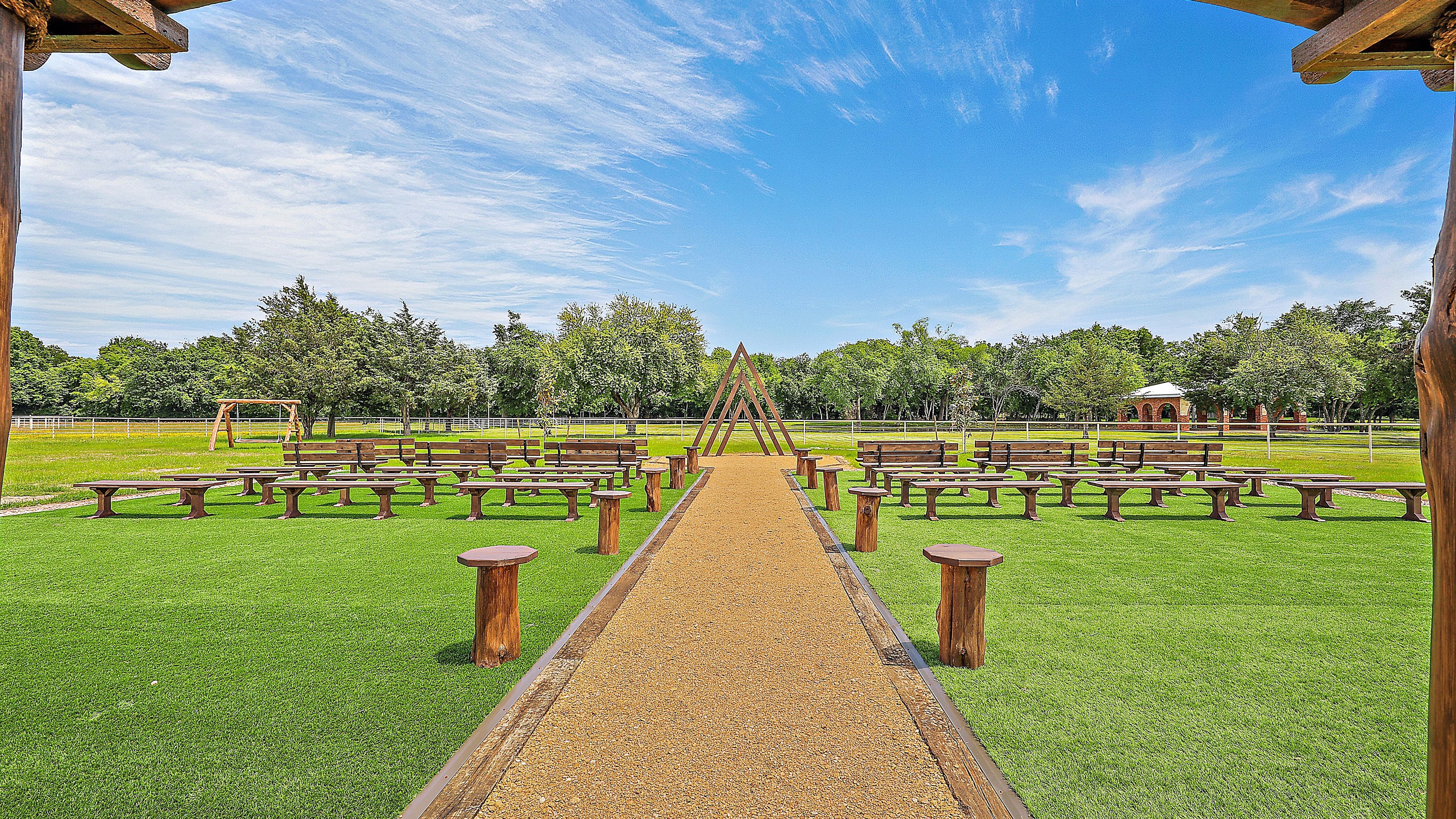 The Avenue - Outdoor Ceremony Area, an event space at The Dream Ranch