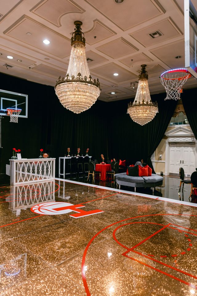 Featured photo from ESPN & Basketball Themed Wedding After Party