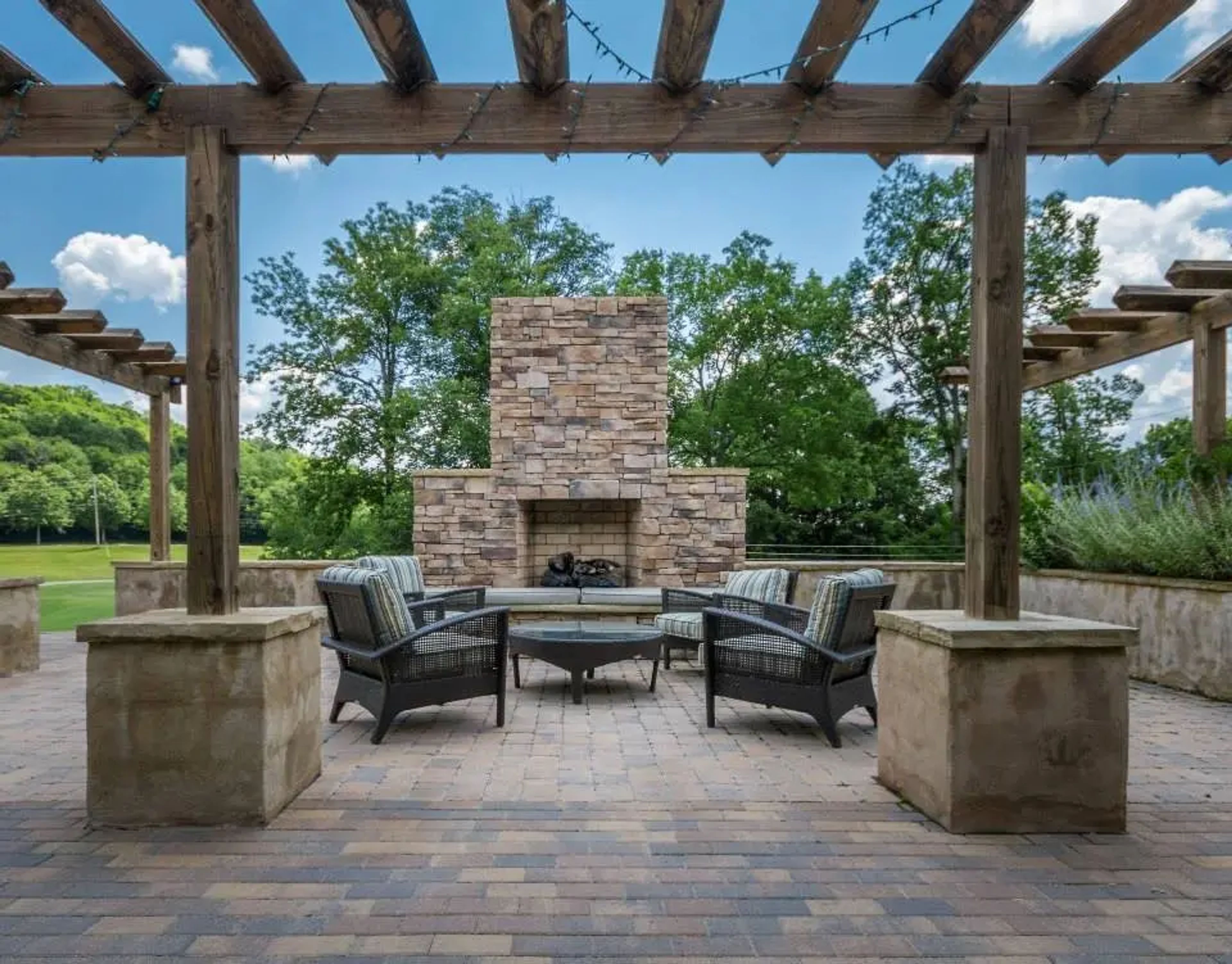 Cocktail Area/ Patio, an event space at Temple Hills Country Club