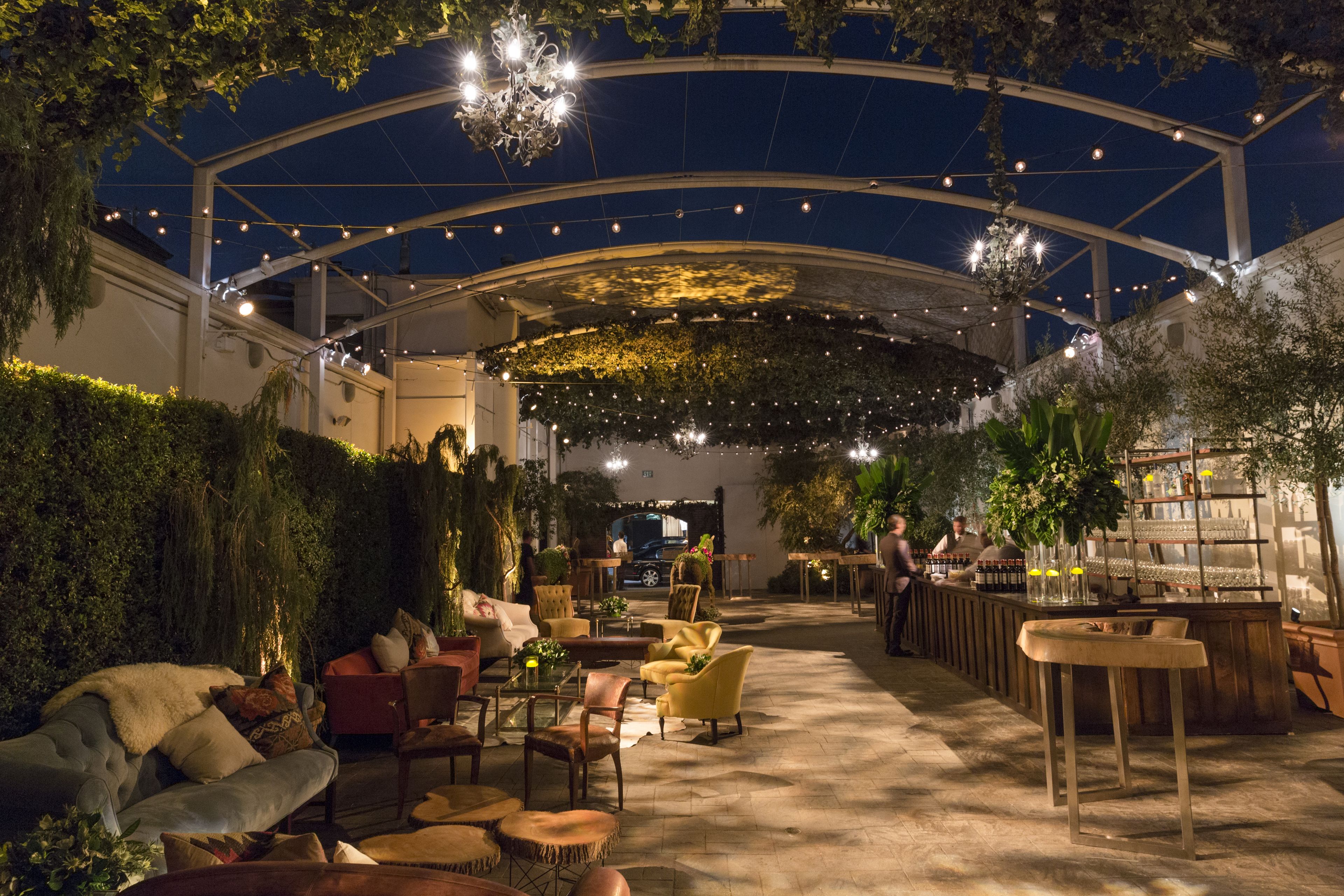 The Provence Courtyard, an event space at Fig & Olive Melrose
