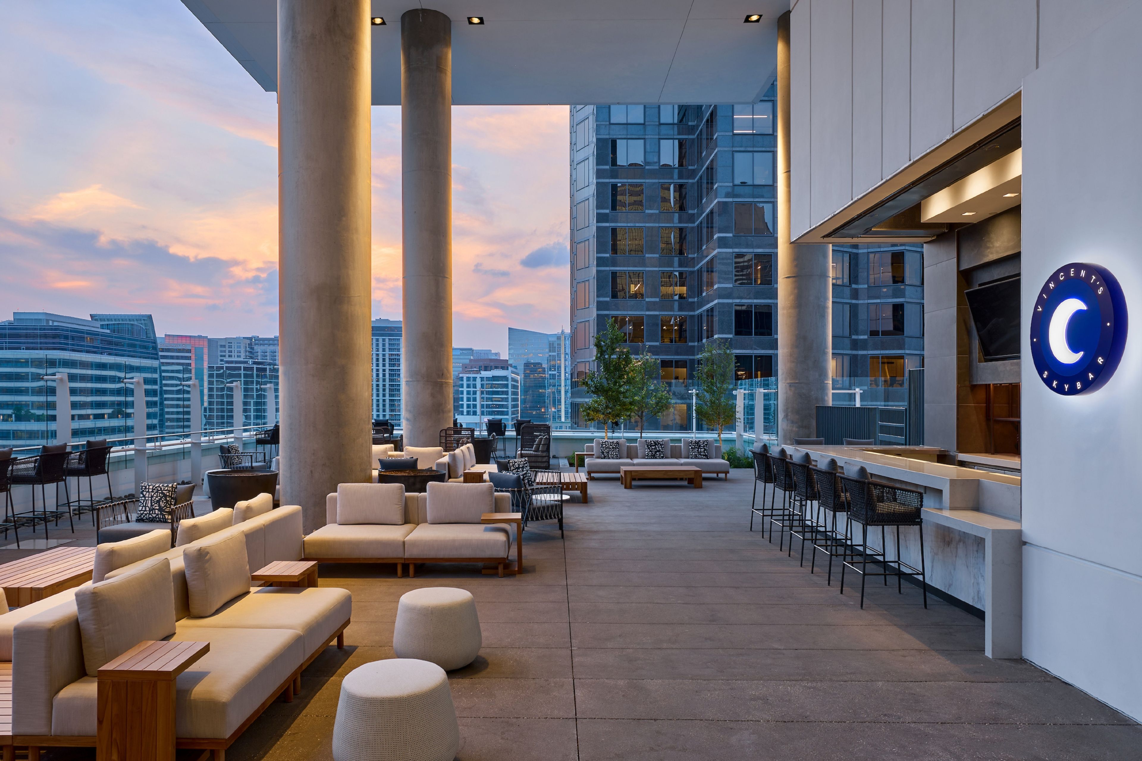 Vincent's Skybar, an event space at JW Marriott Dallas Arts District