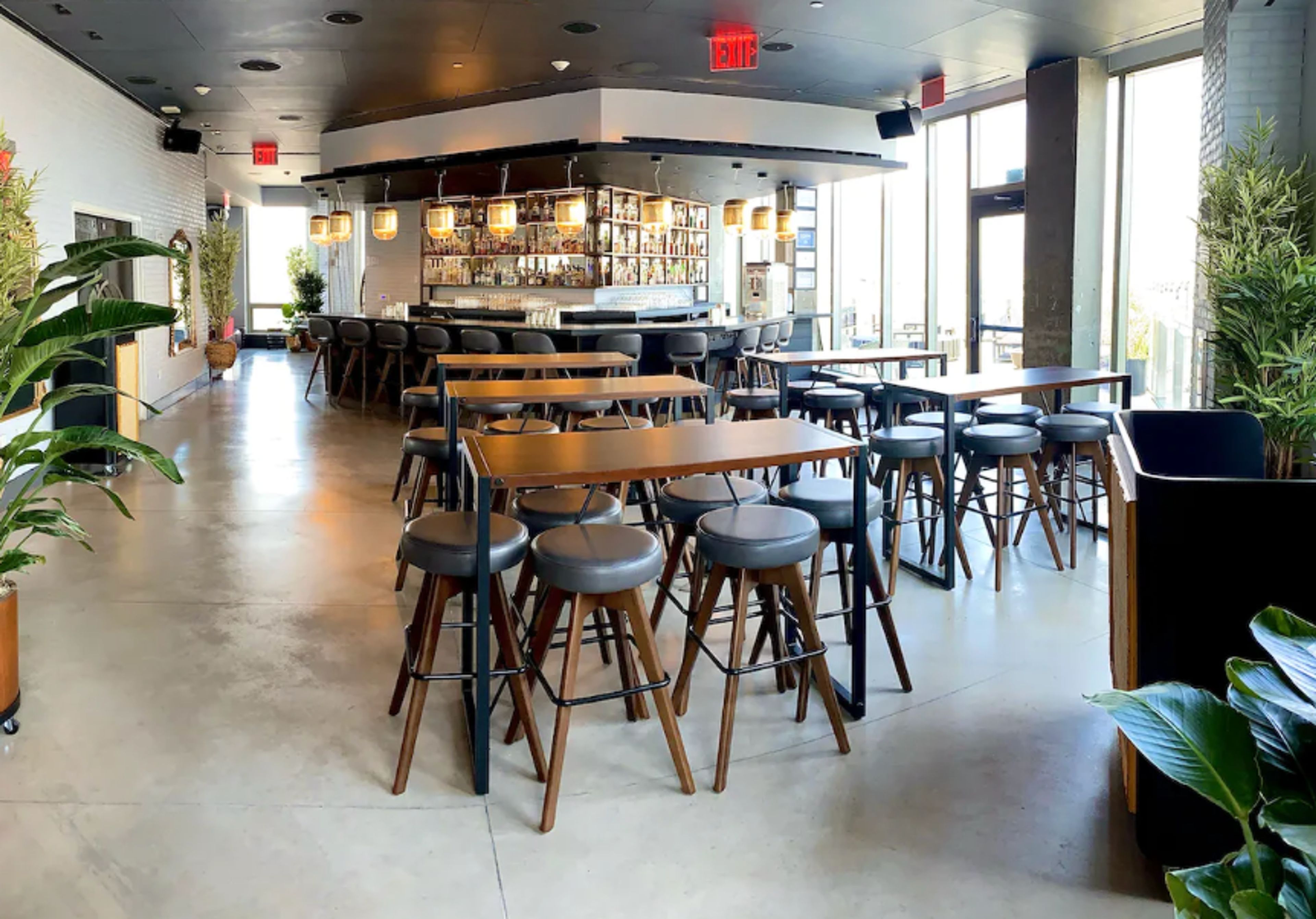 INDOOR BAR/LOUNGE & BREEZEWAY, an event space at The Crown Rooftop