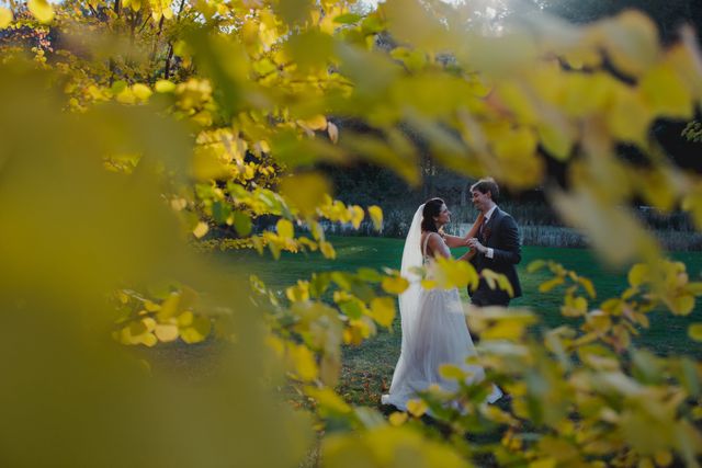Featured photo from Fall Golden-Light New England Wedding