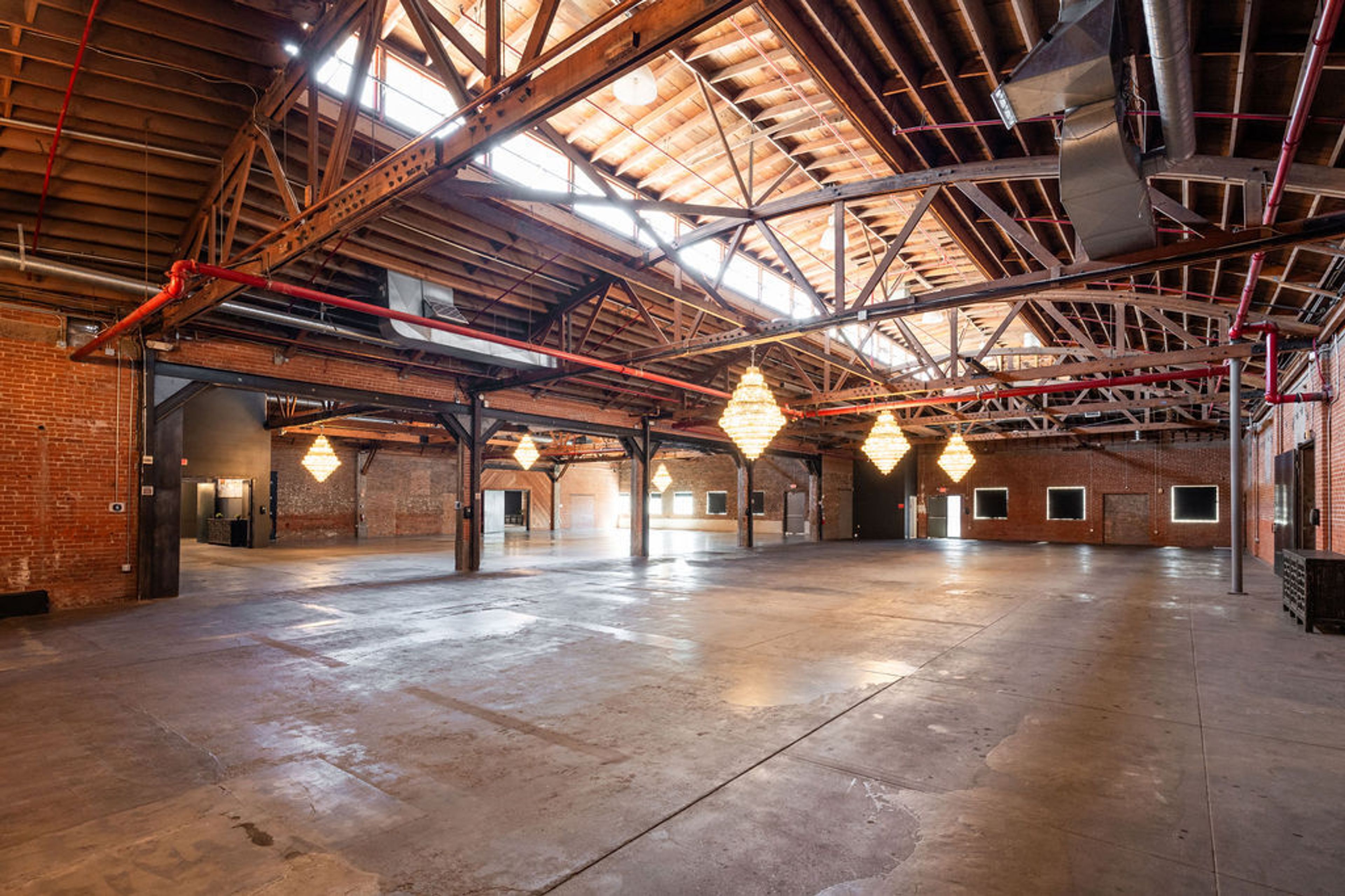 The Cathedrals inside Warehouse215, an event space at Warehouse 215