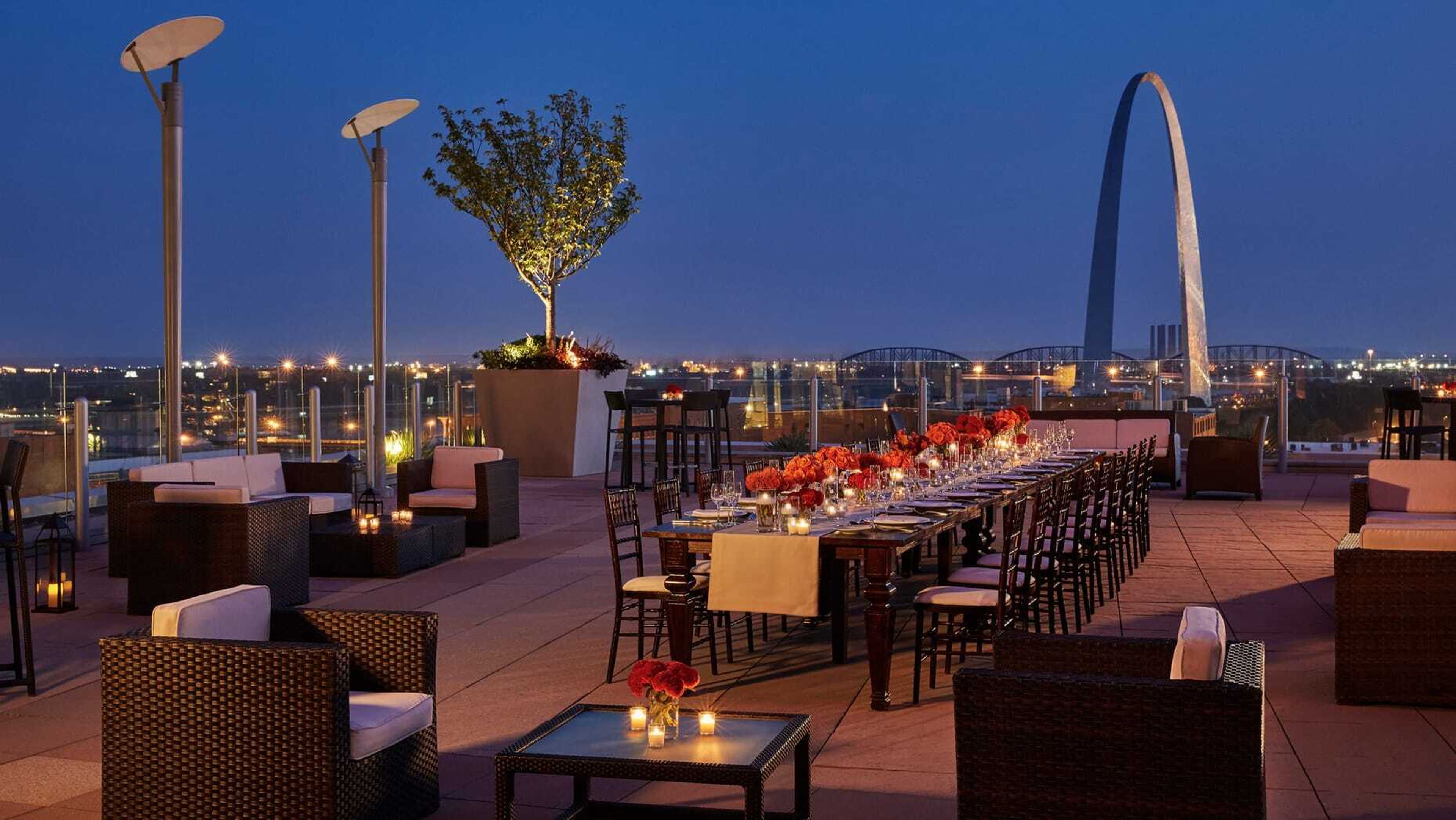 Sky Terrace, an event space at Four Seasons Hotel St. Louis