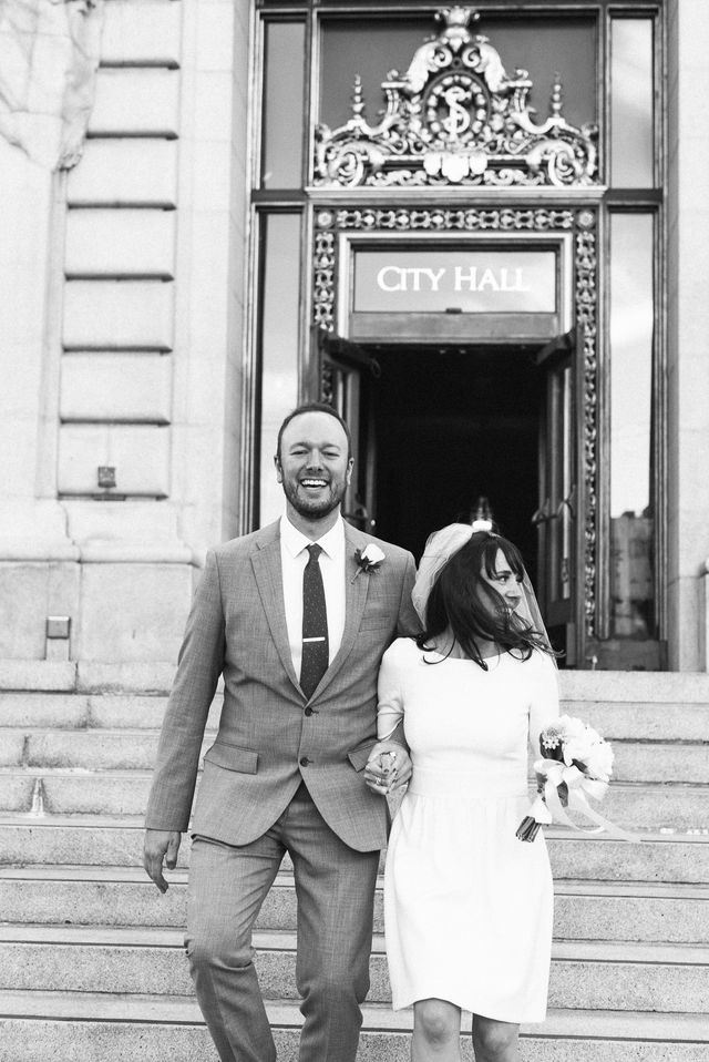 Featured photo from Diana & Stuart's City Hall Elopement